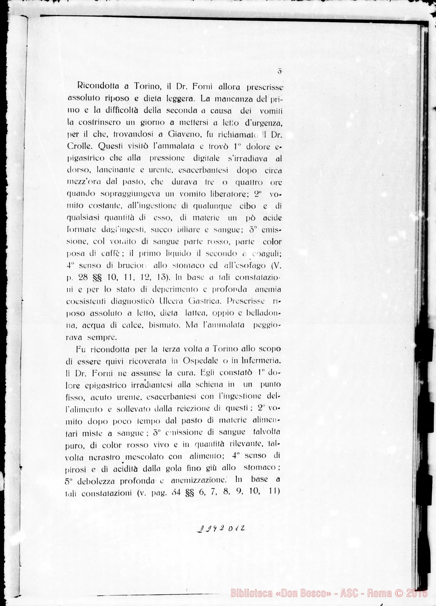 Fotogramma D 12 — ludicium medicum: Dott. Gentile