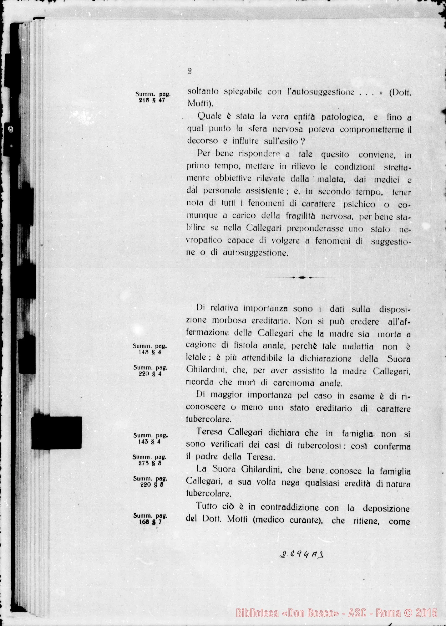 Fotogramma A 3 — ludicium medicum: Dott. Chiays