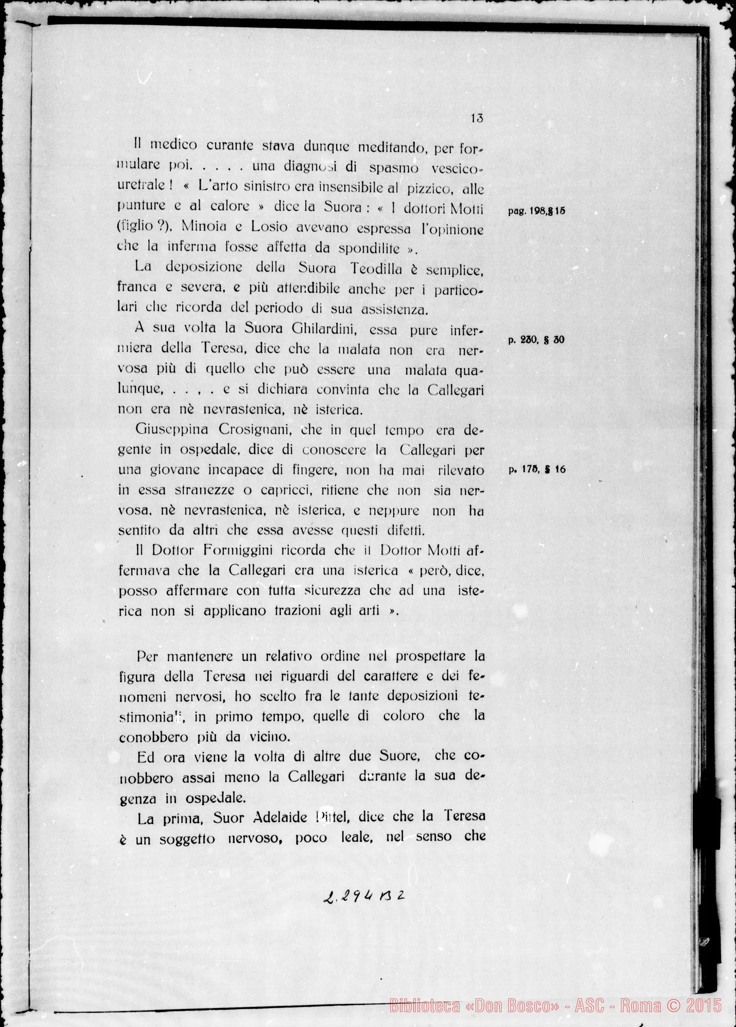 Fotogramma B 2 — ludicium medicum: Dott. Chiays