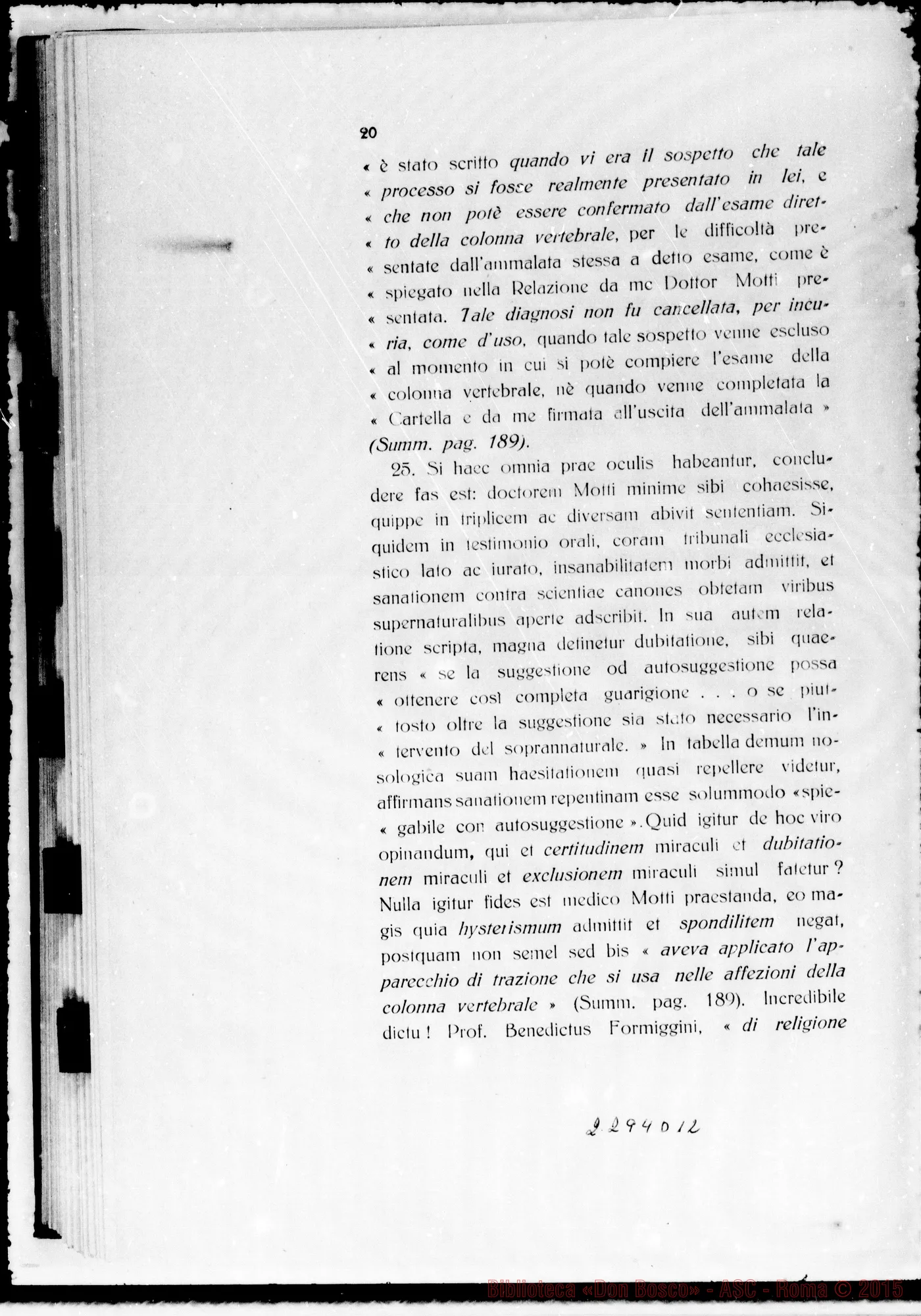 Fotogramma D 12 — Animadversiones