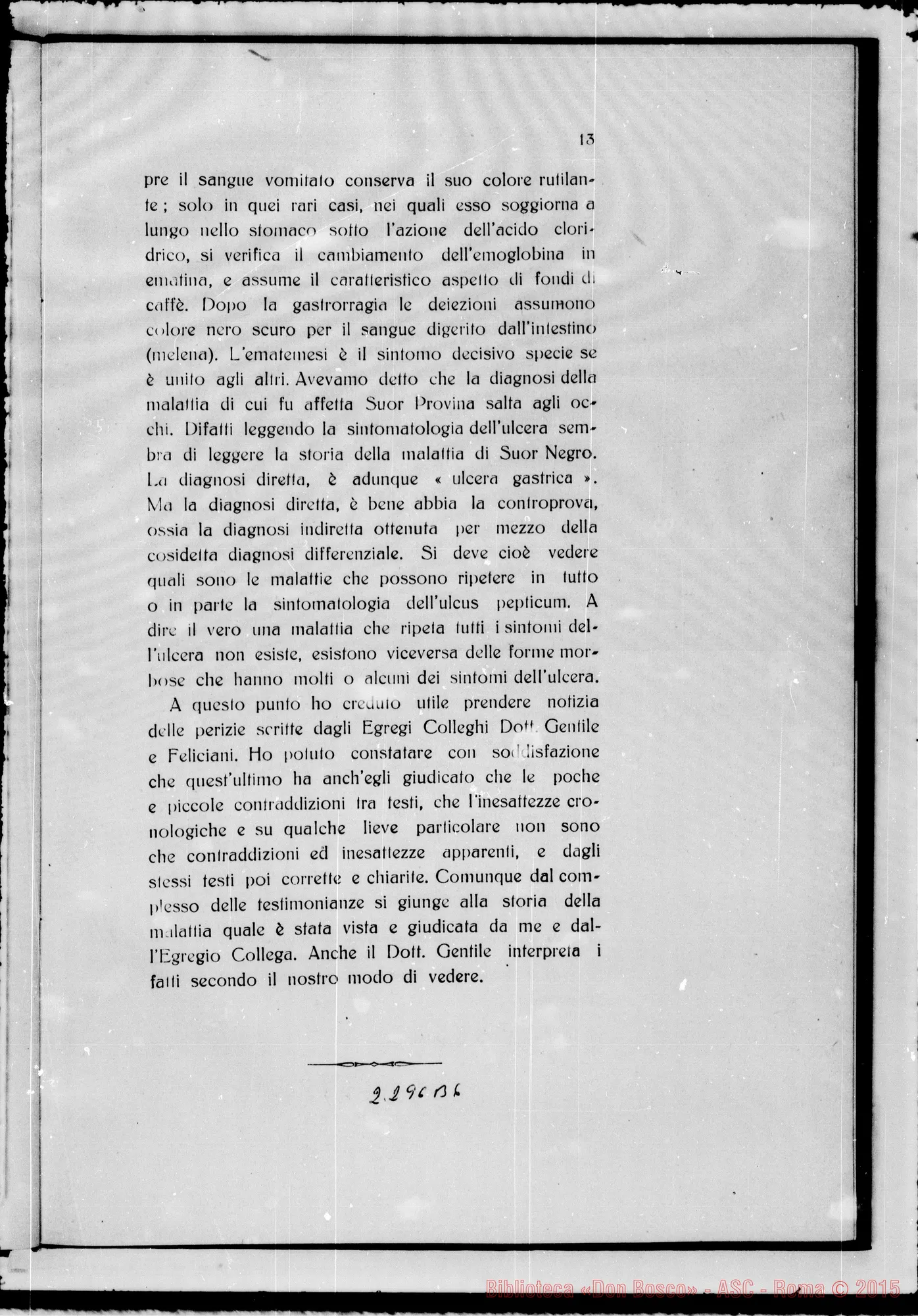 Fotogramma B 6 — ludicium medicum legale super primo miraculo
