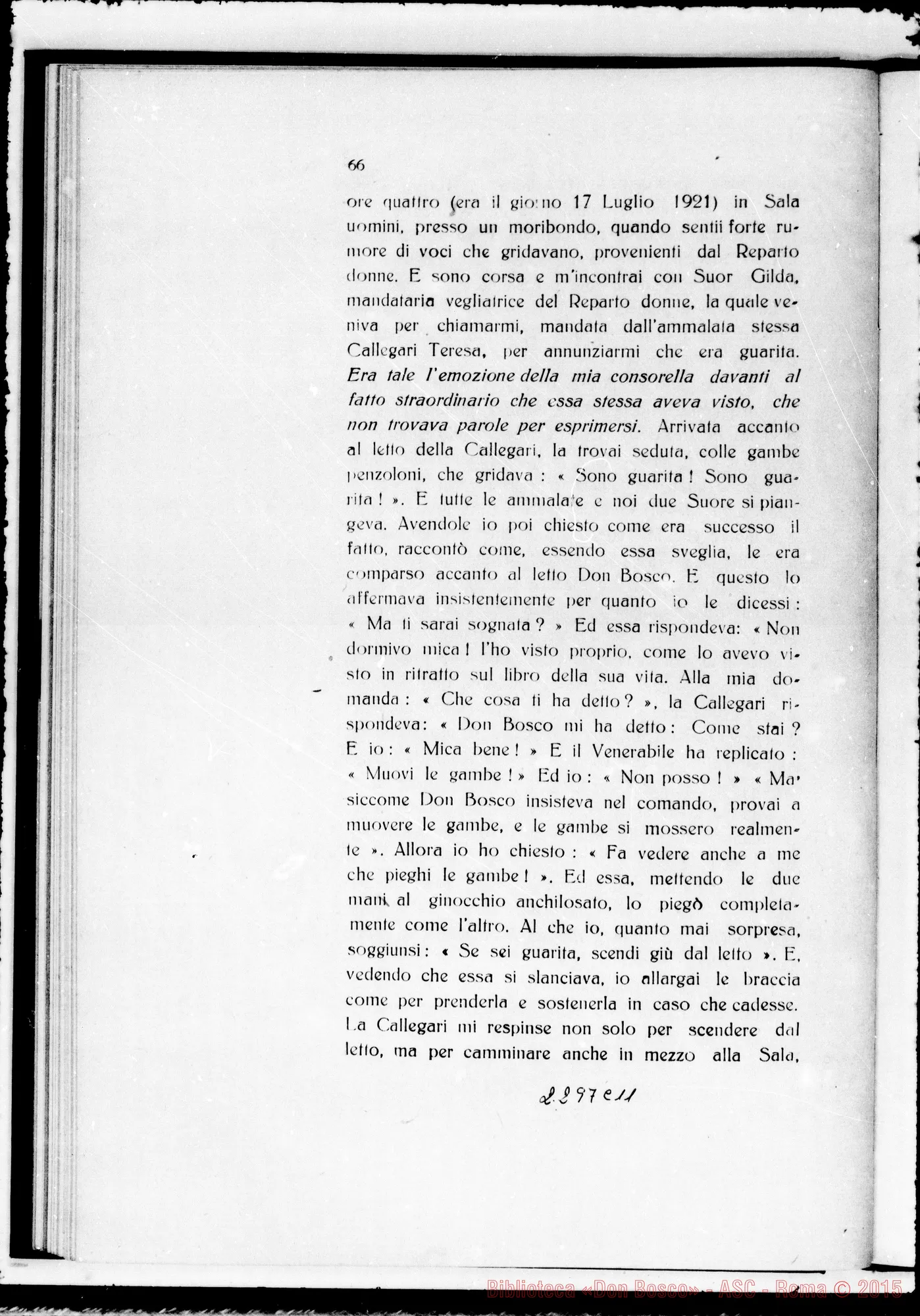 Fotogramma C 11 — ludicium medicum legale super secundo miraculo