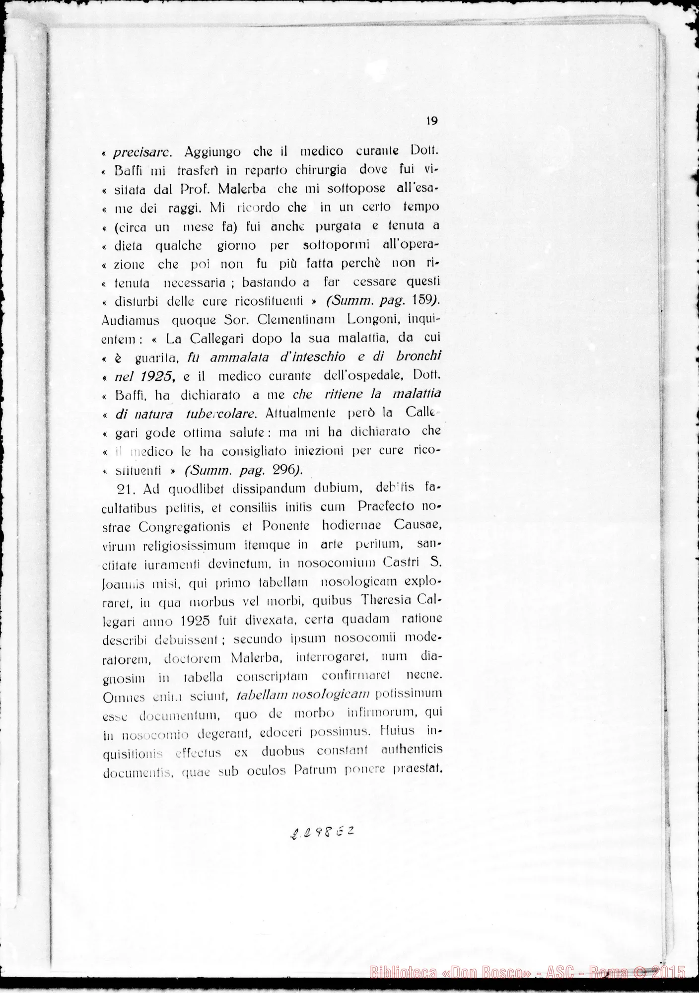 Fotogramma E 2 — Novissimae animadversiones