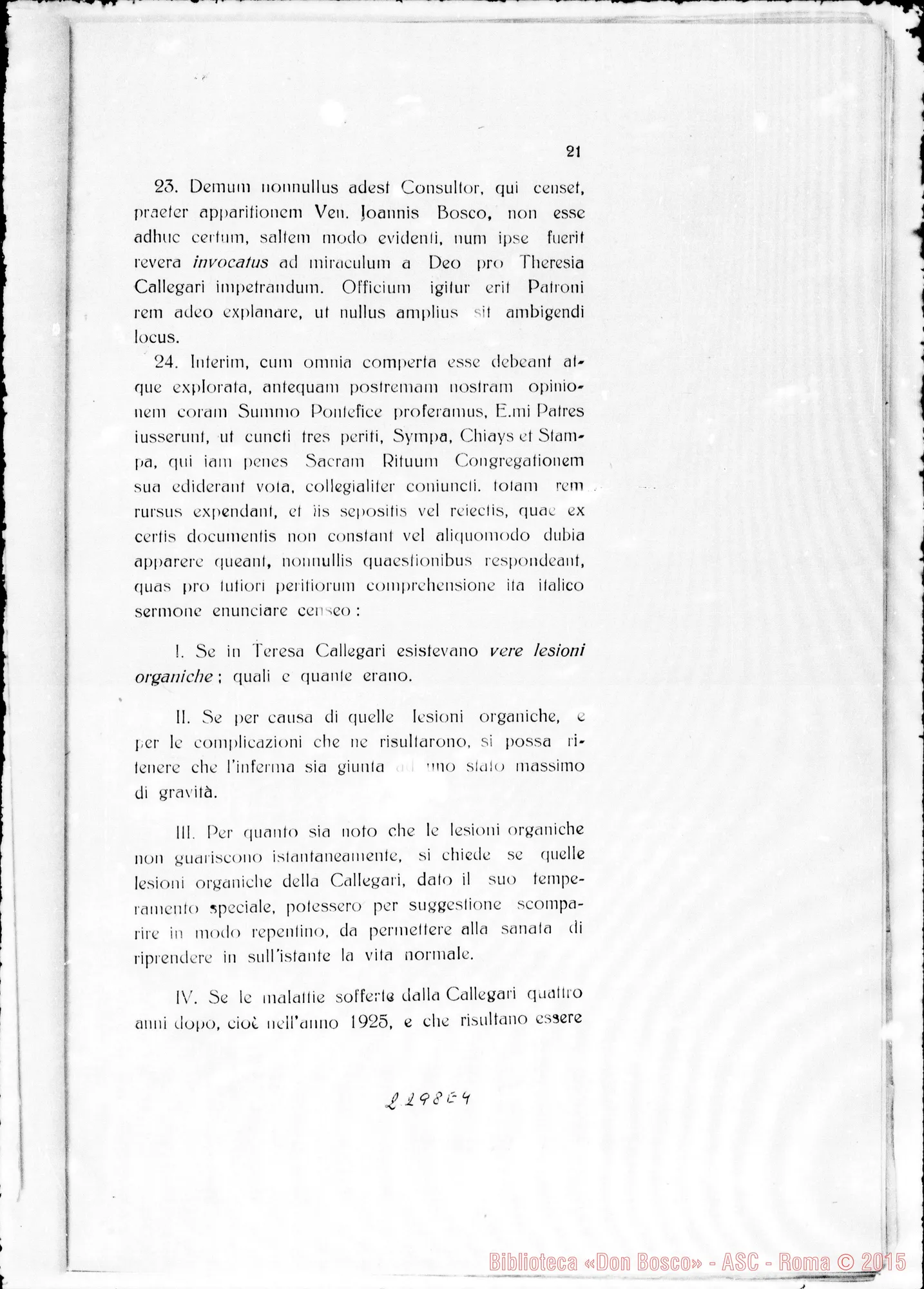 Fotogramma E 4 — Novissimae animadversiones