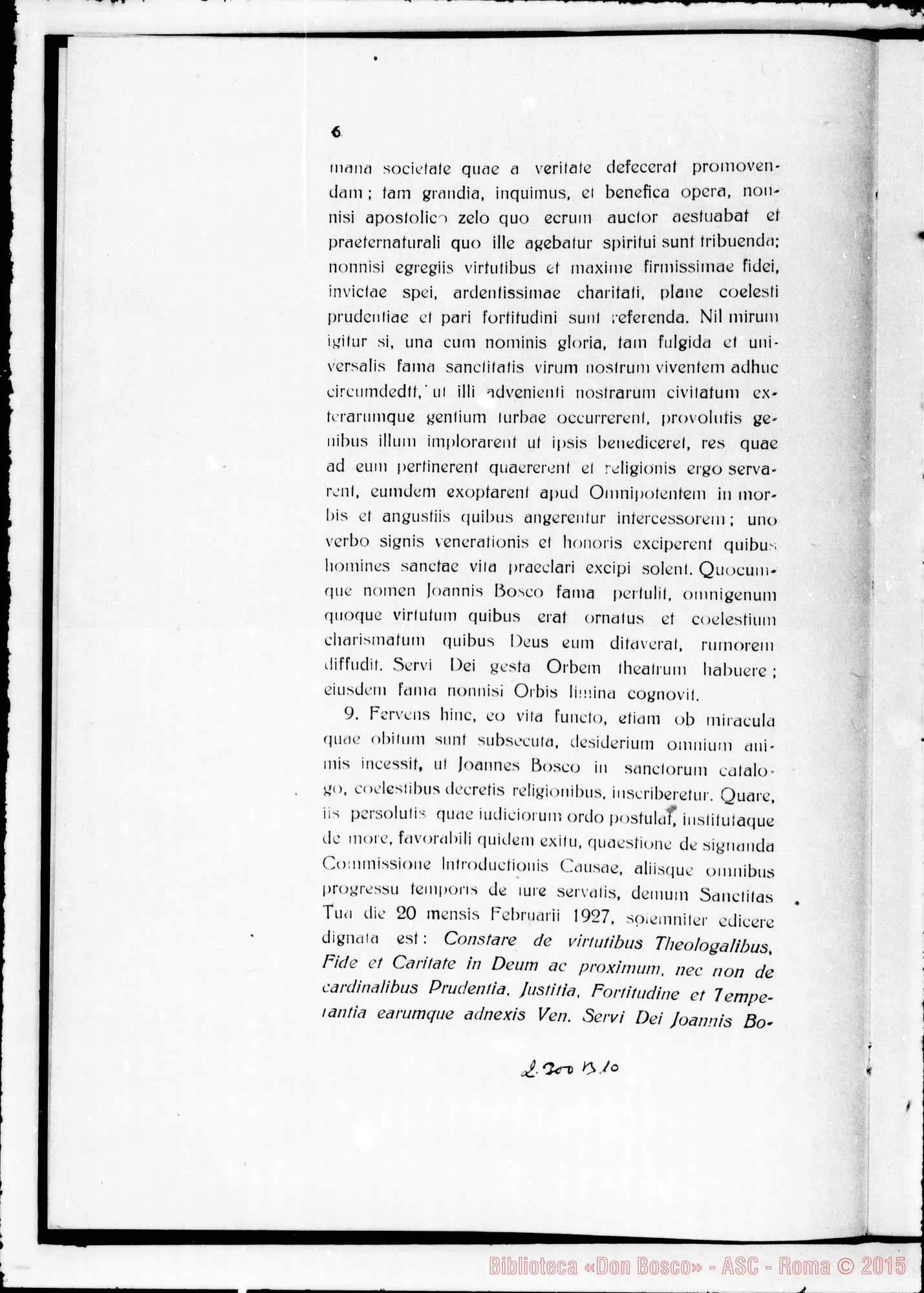 Fotogramma B 10 — Novissimum iudicium legale