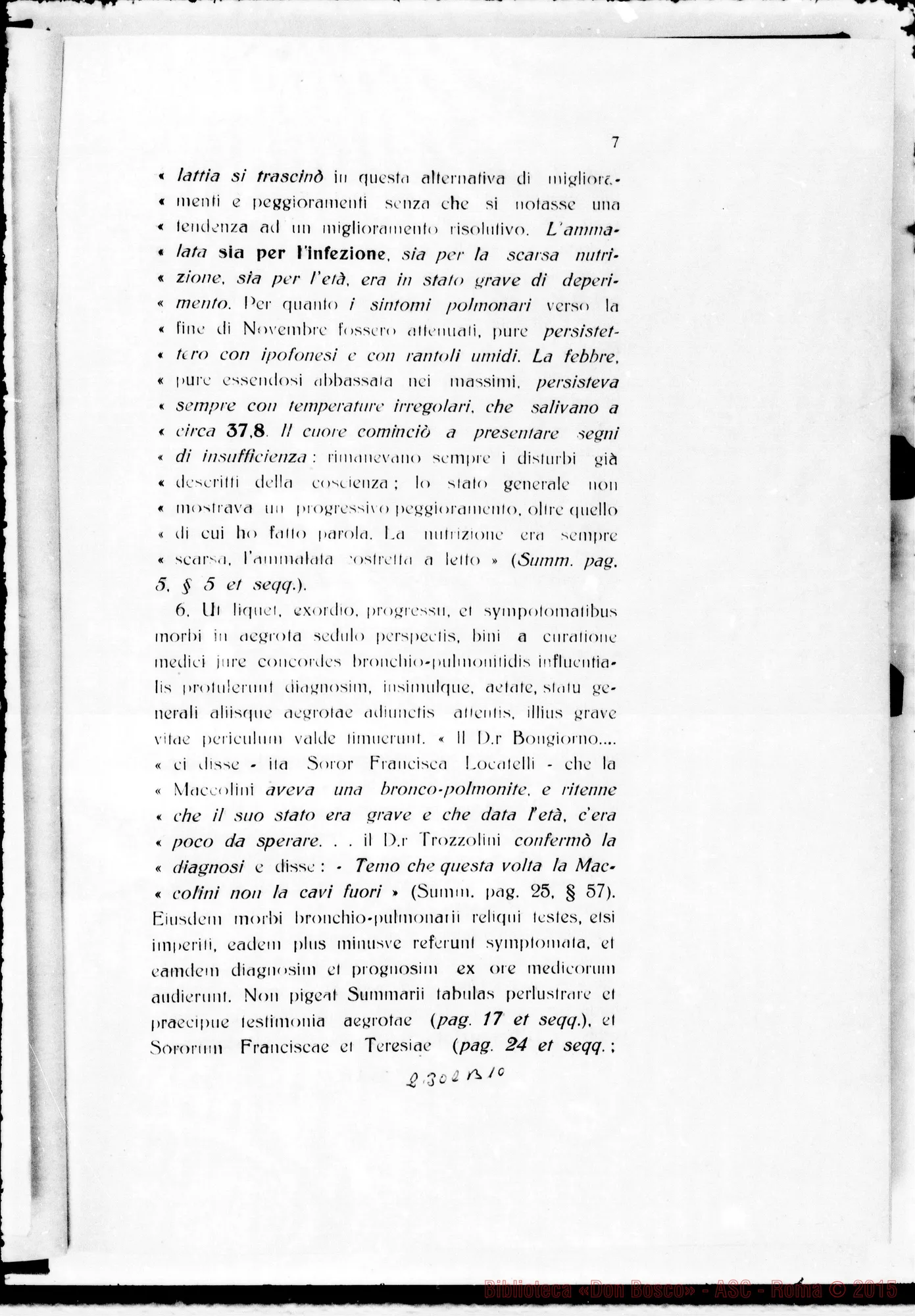 Fotogramma B 10 — Summarium
