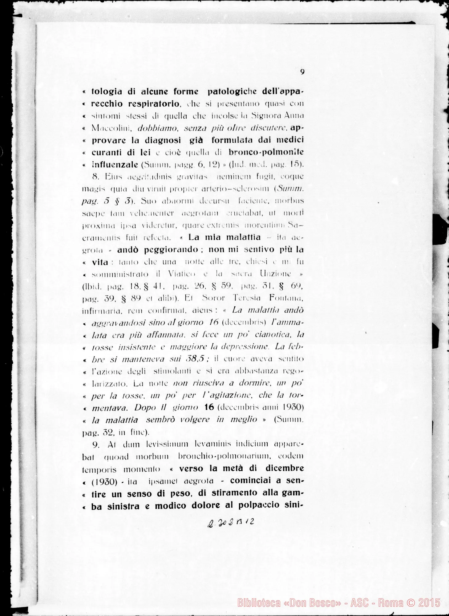 Fotogramma B 12 — Summarium