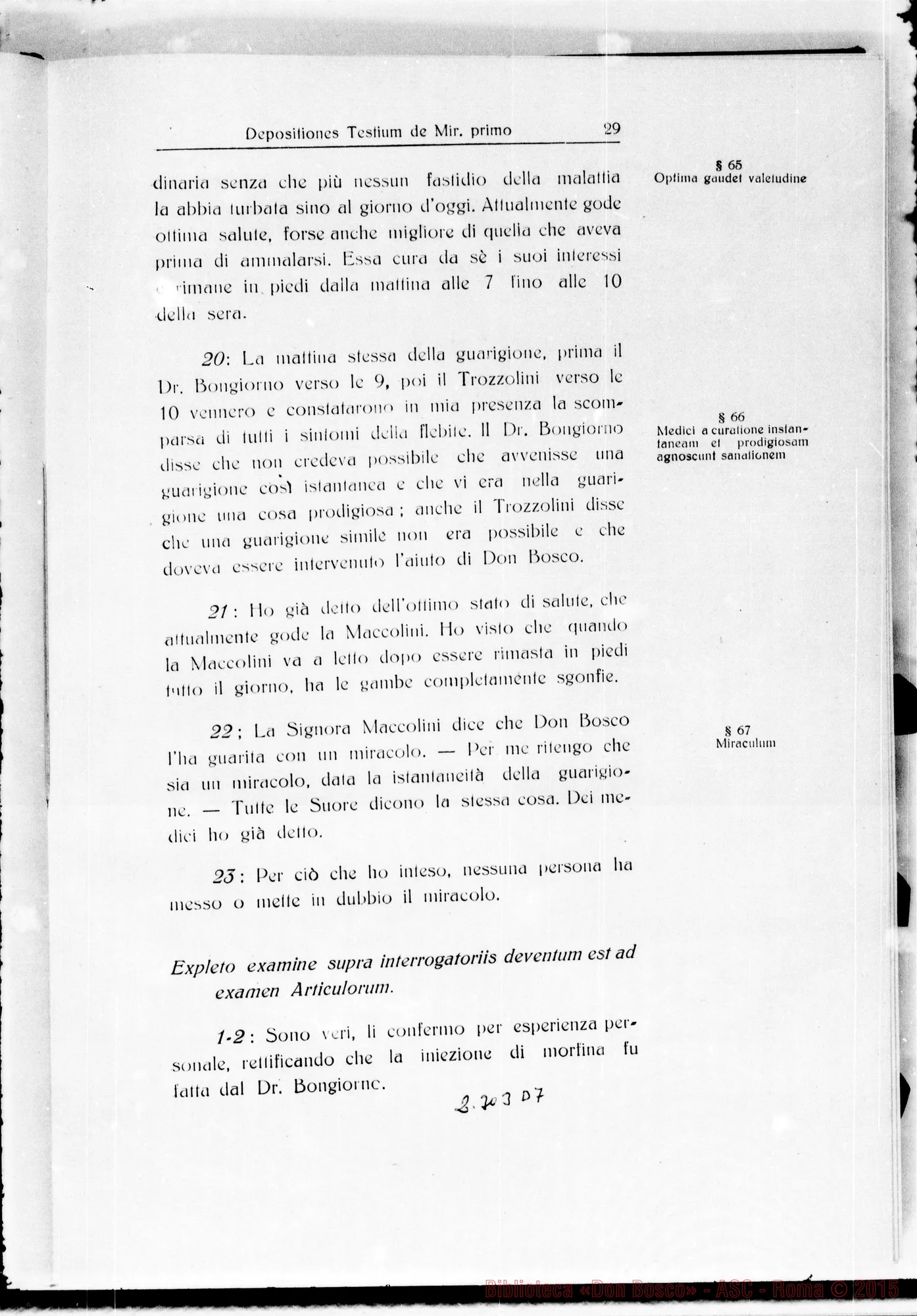 Fotogramma D 7 — Informatio