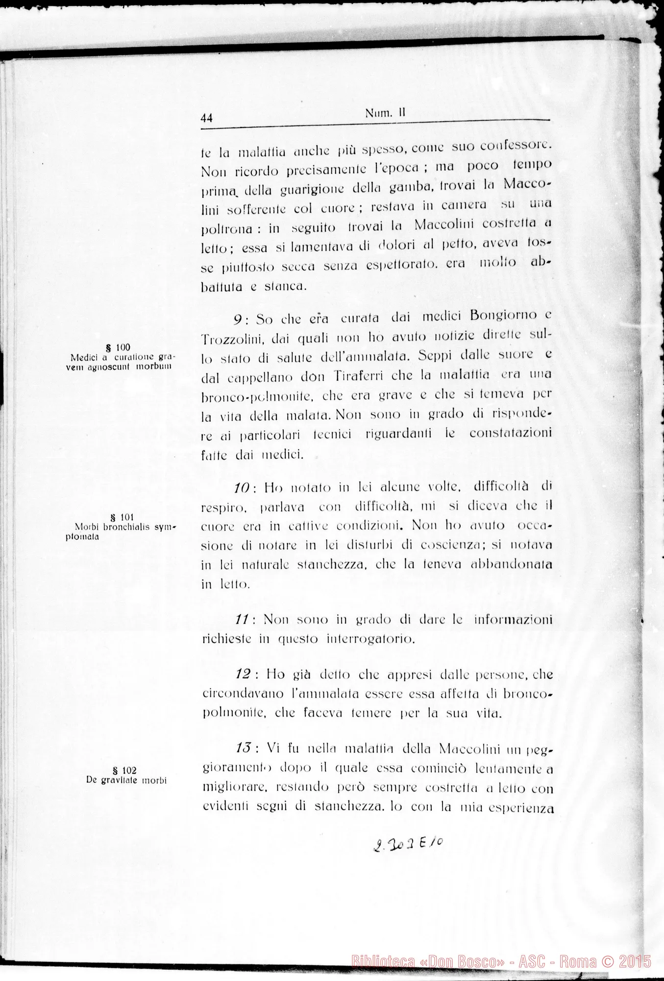Fotogramma E 10 — Informatio