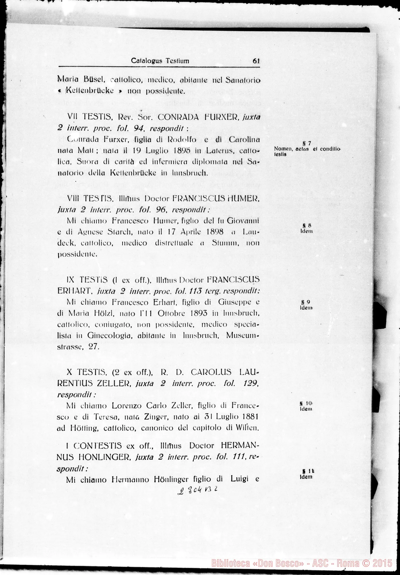 Fotogramma B 2 — Tabellae testium