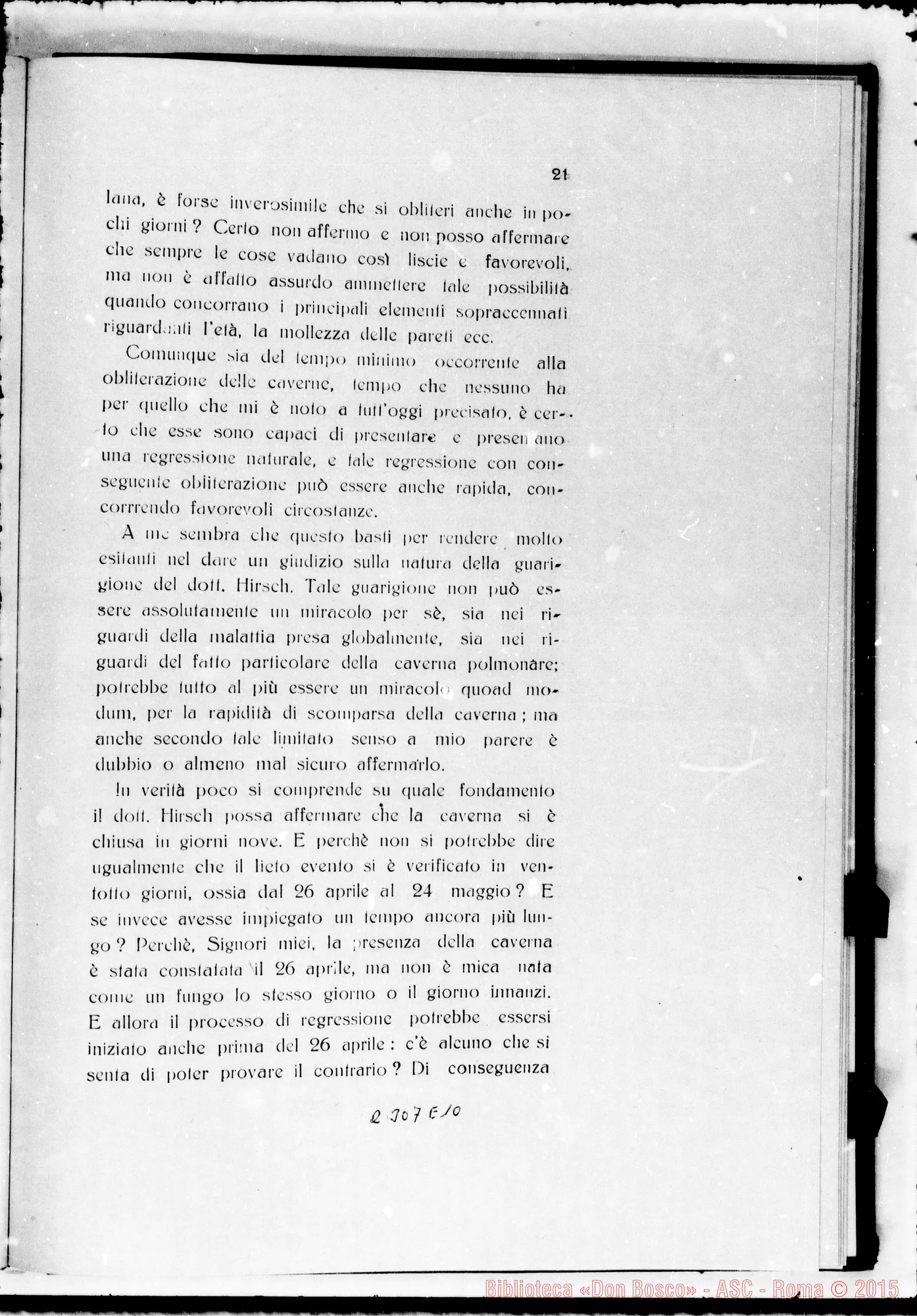 Fotogramma E 10 — ludicium medicum legale: Dott. Persichetti