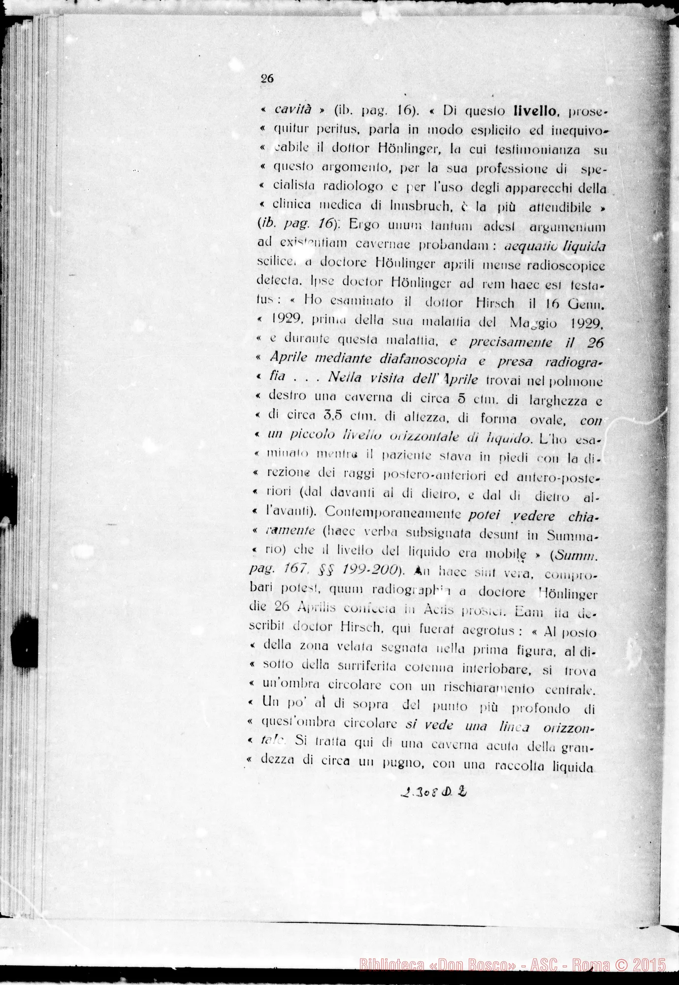 Fotogramma D 2 — ludicium medicum legale: Dott. Salvatorelli