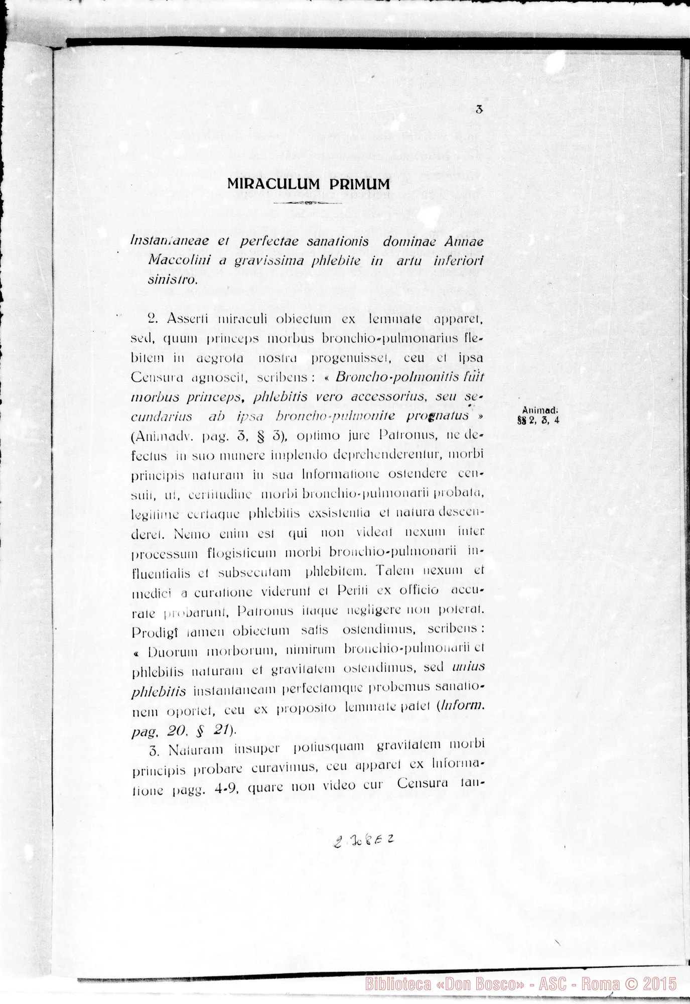 Fotogramma E 2 — ludicium medicum legale: Dott. Salvatorelli
