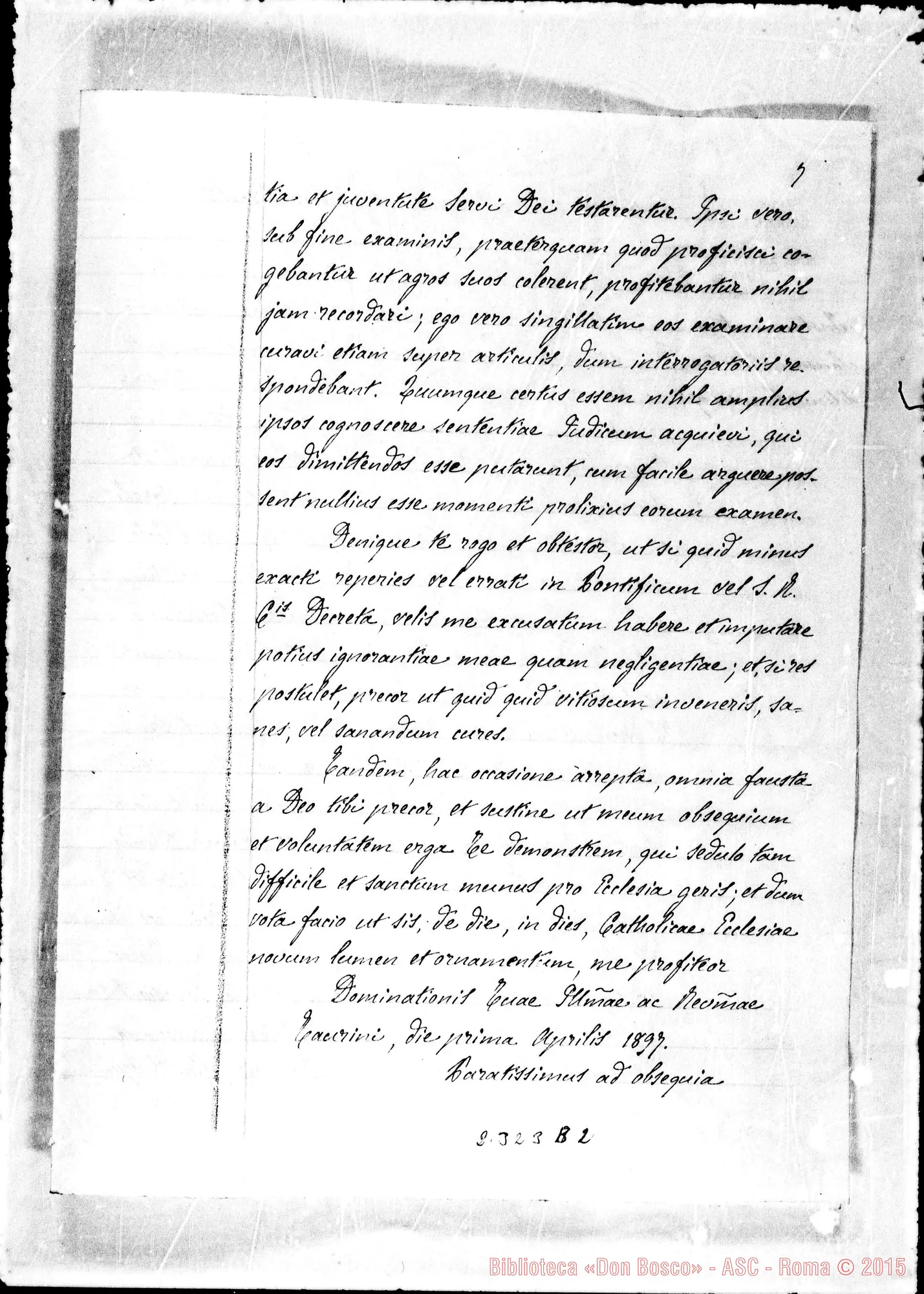 Fotogramma B 2 — Acta Praeliminaria