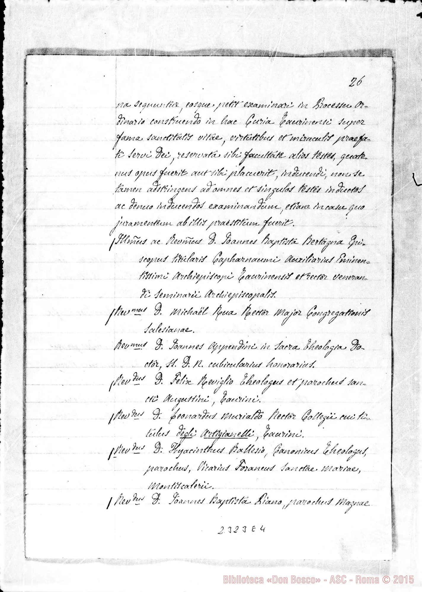 Fotogramma E 4 — Notula testium