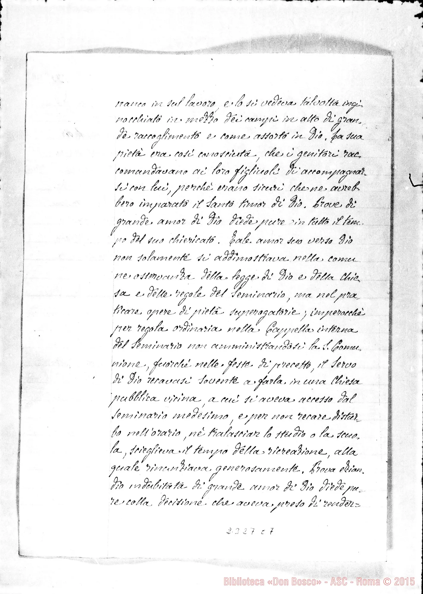 Fotogramma C 7 — De heroica charitate in Deum