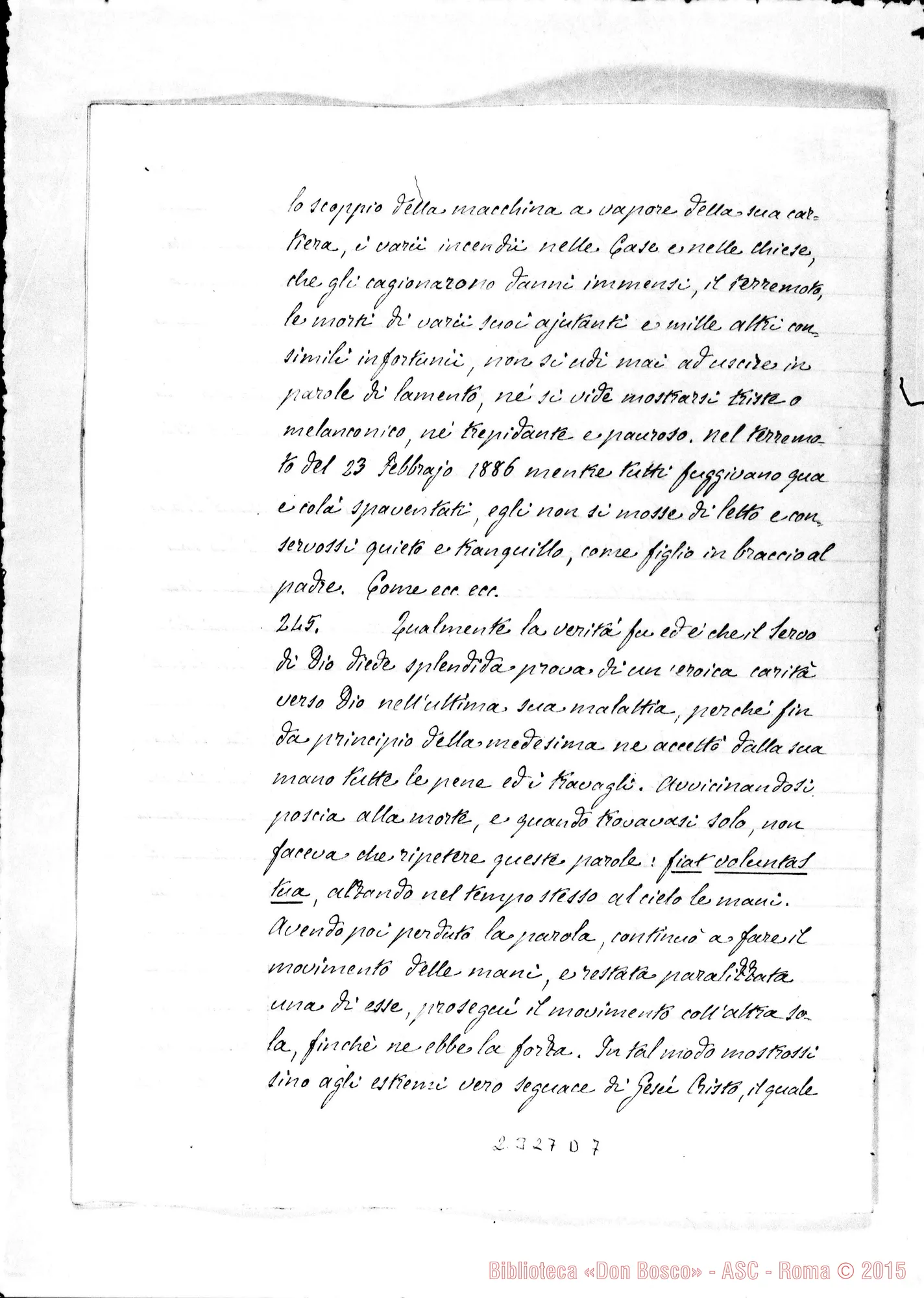 Fotogramma D 7 — De heroica charitate in Deum