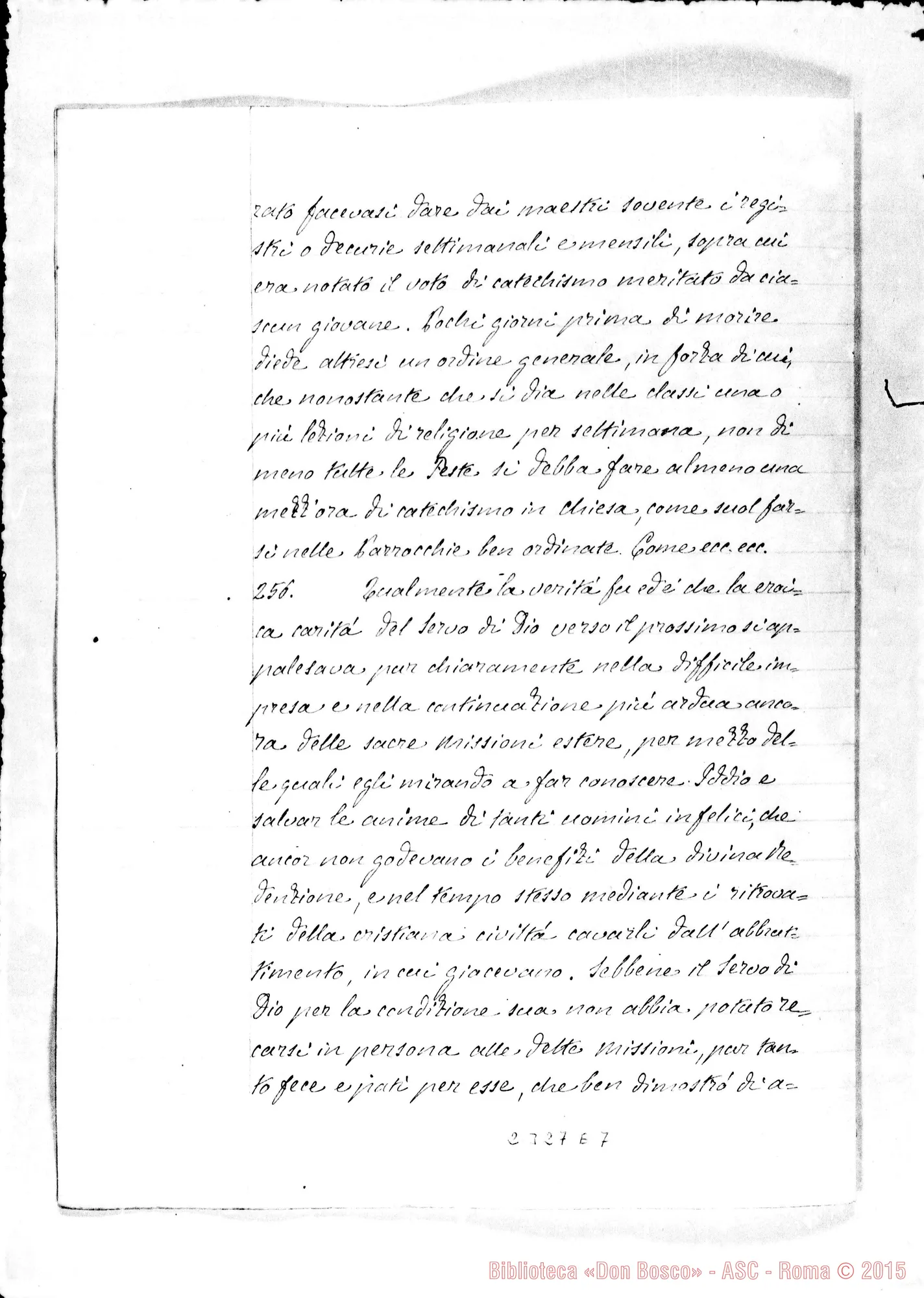 Fotogramma E 7 — De heroica charitate in proximum