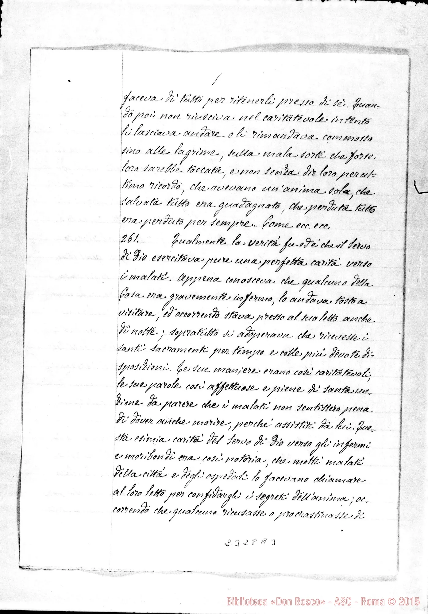 Fotogramma A 3 — De heroica charitate in proximum