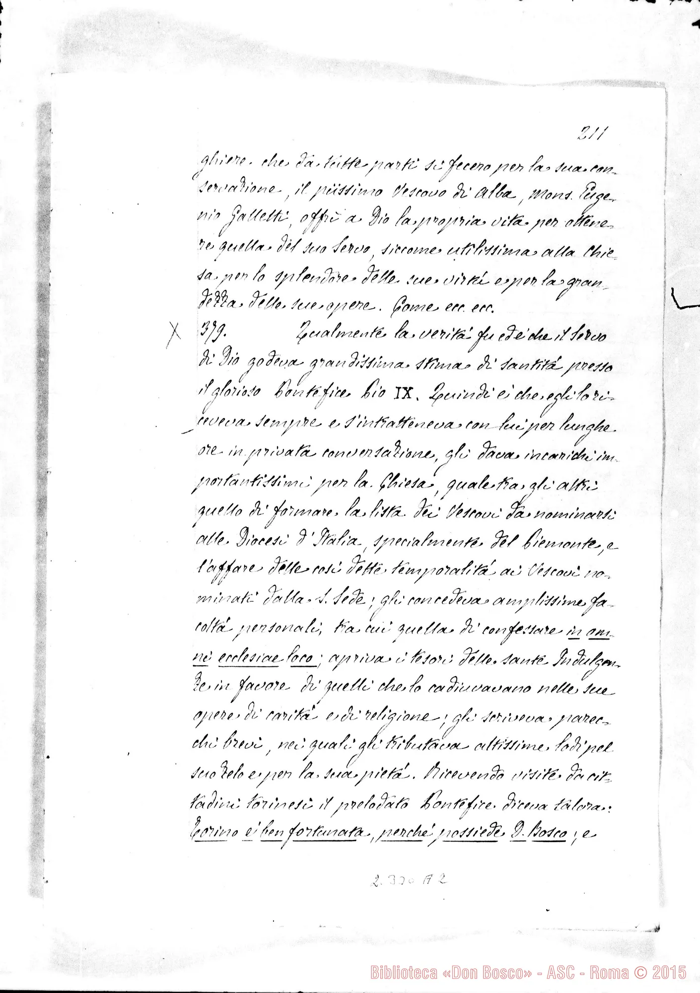 Fotogramma A 2 — De fama sanctitatis in vita