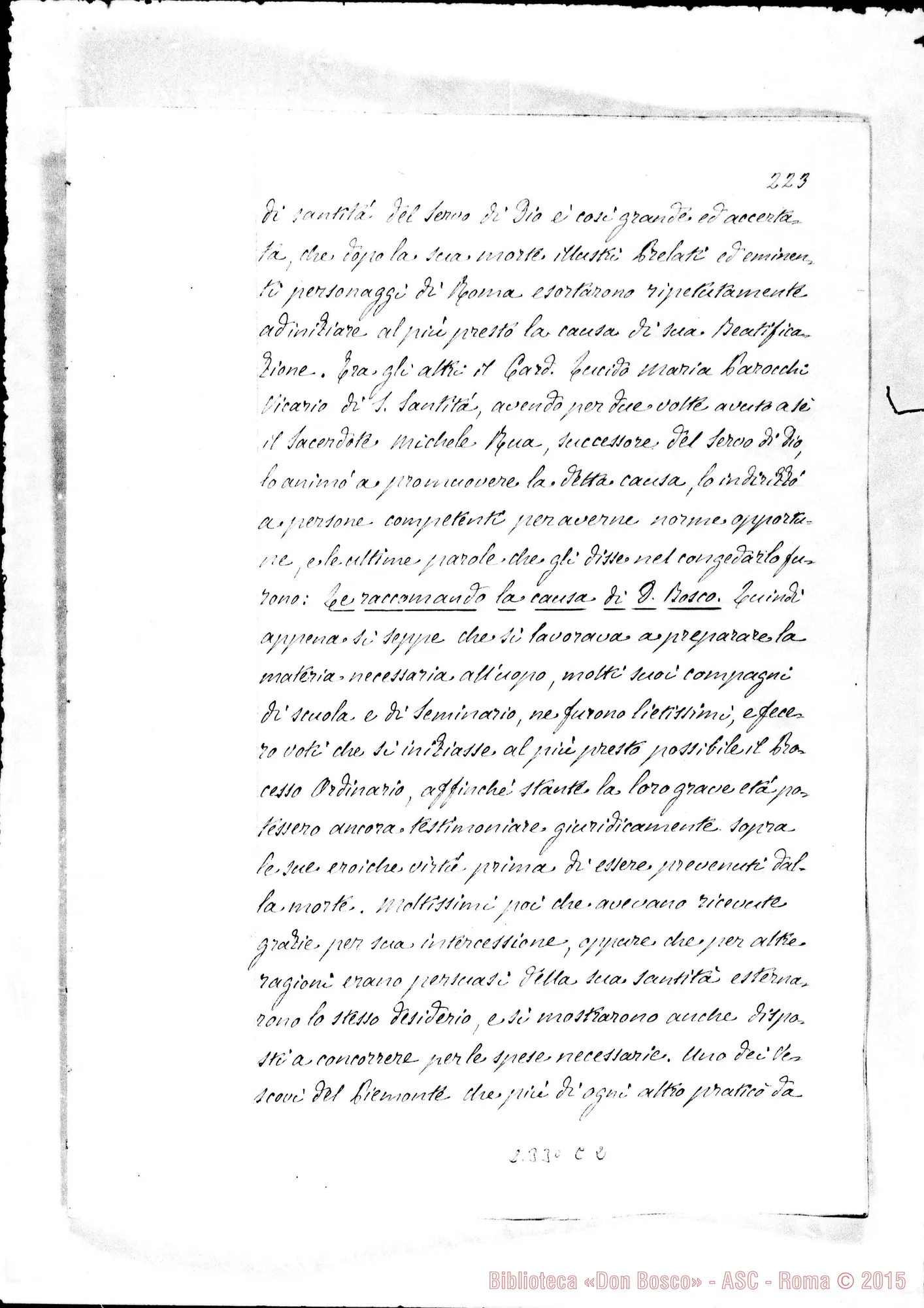 Fotogramma C 2 — De fama sanctitatis post obitum