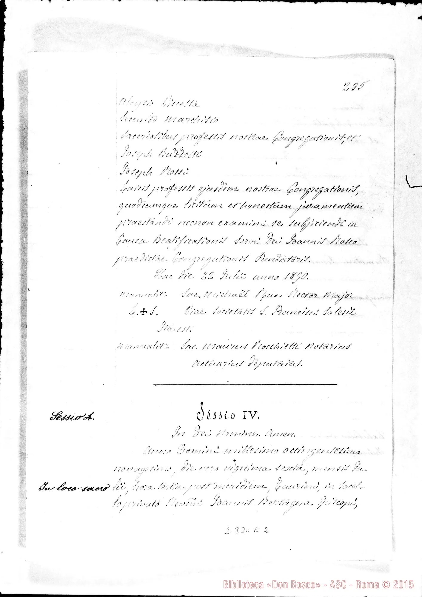 Fotogramma E 2 — De miraculis post obitum