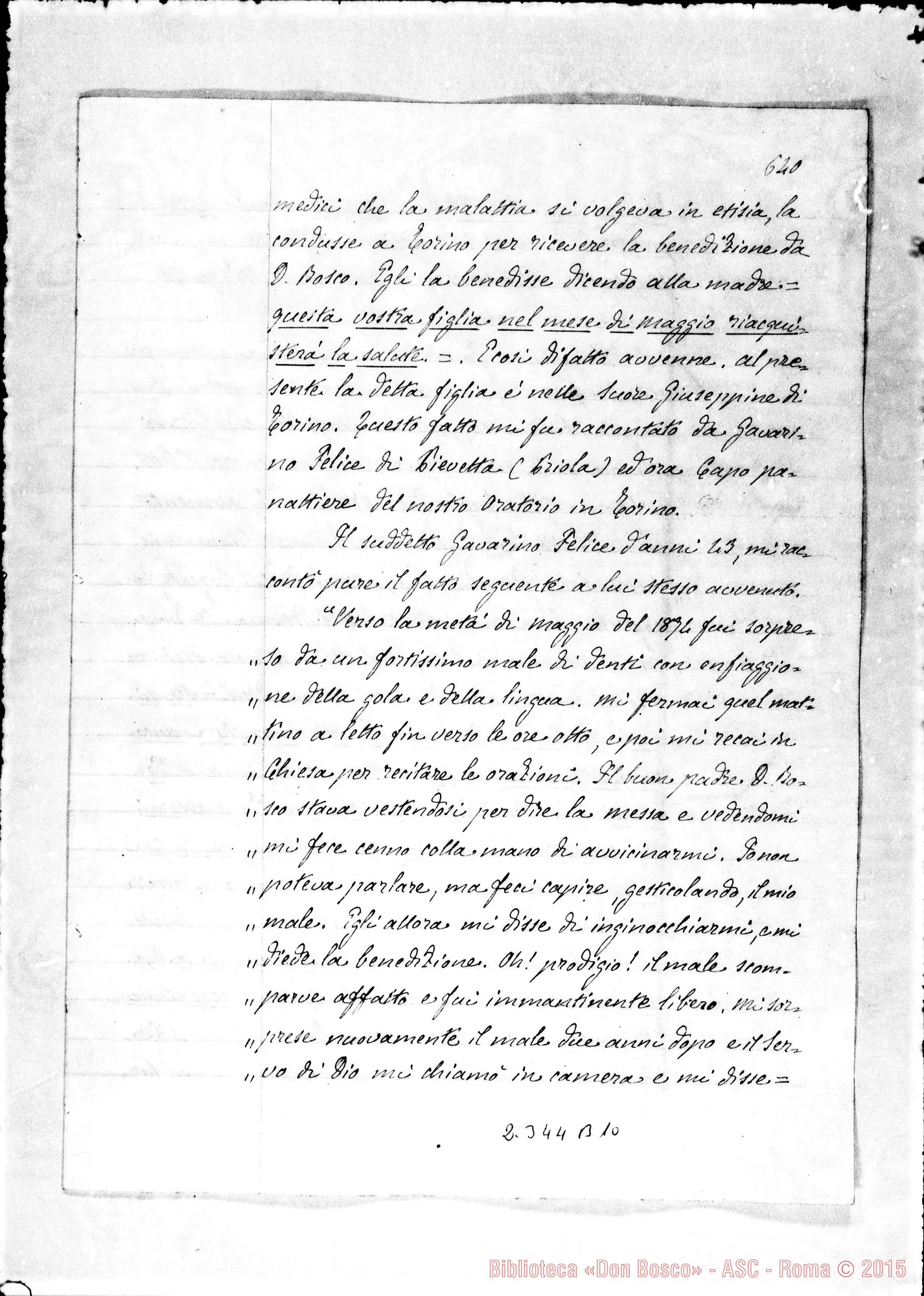 Fotogramma B 10 — Secundus Marchisio