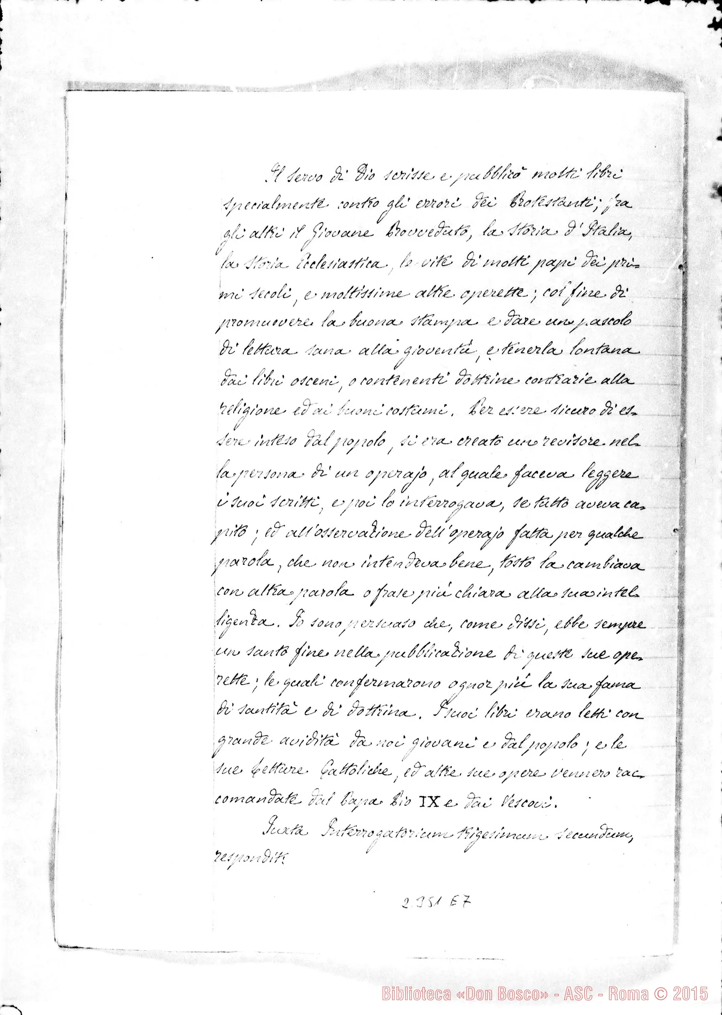 Fotogramma E 7 — Angelus Savio