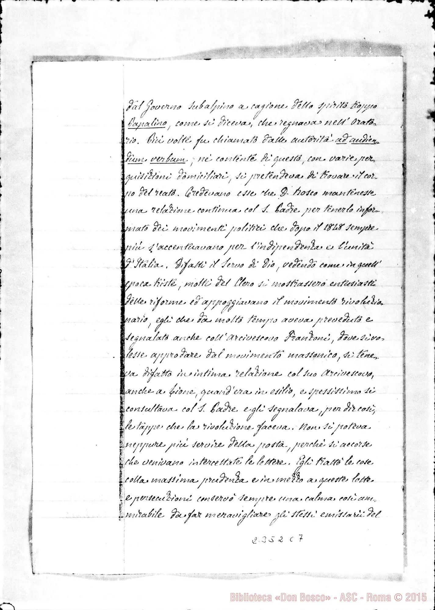 Fotogramma C 7 — Franciscus Dalmazzo