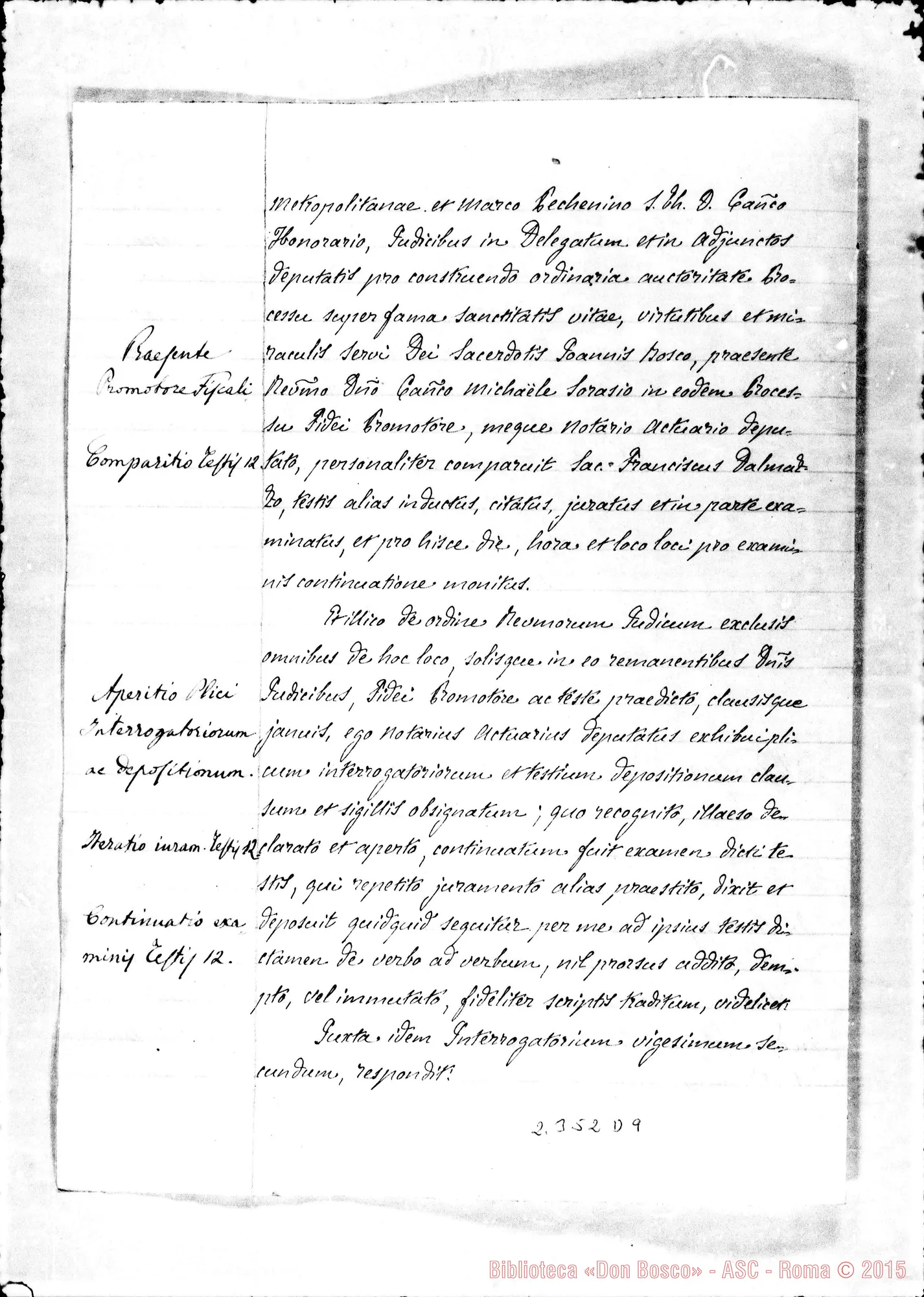 Fotogramma D 9 — Franciscus Dalmazzo