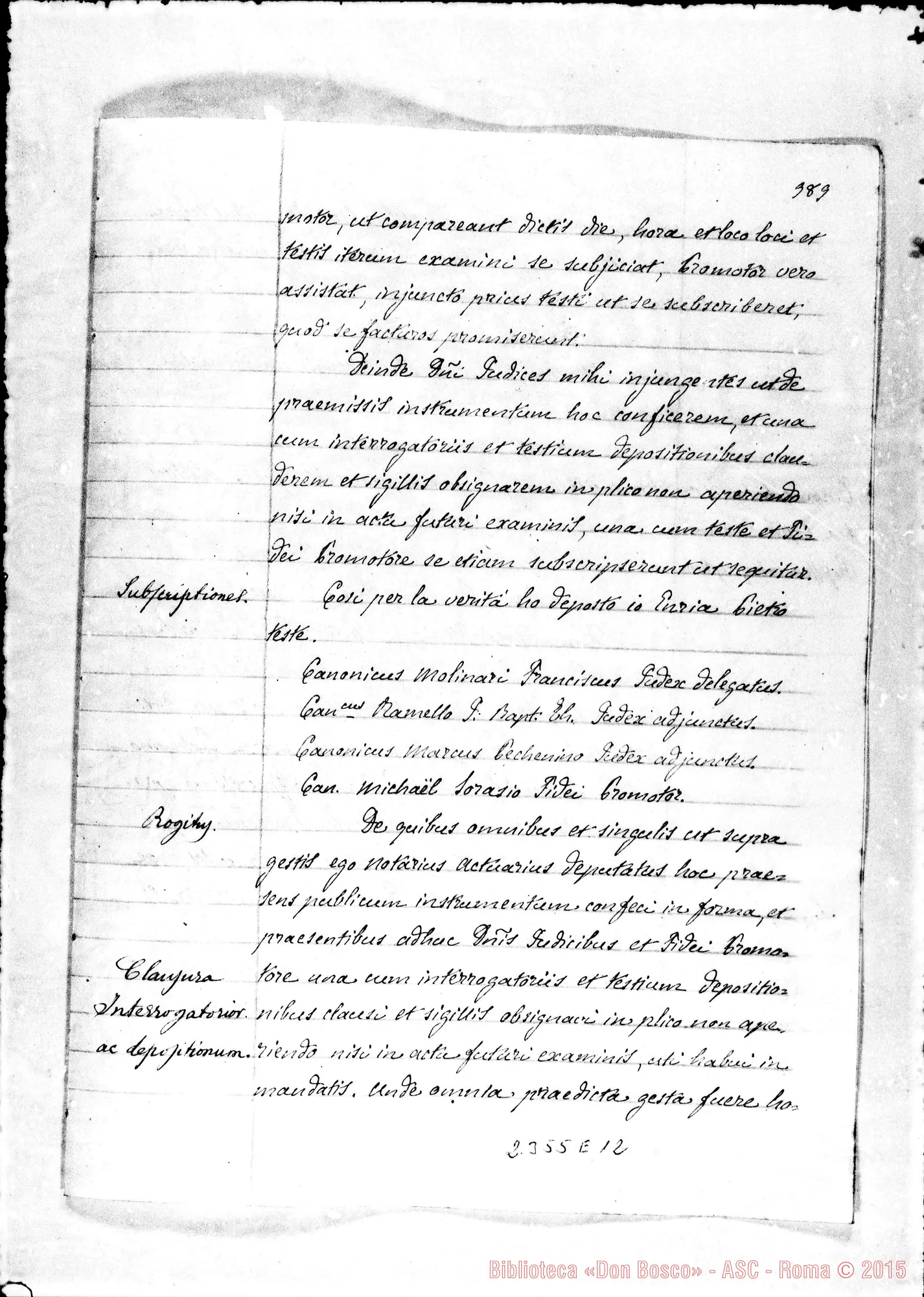 Fotogramma E 12 — Petrus Enria