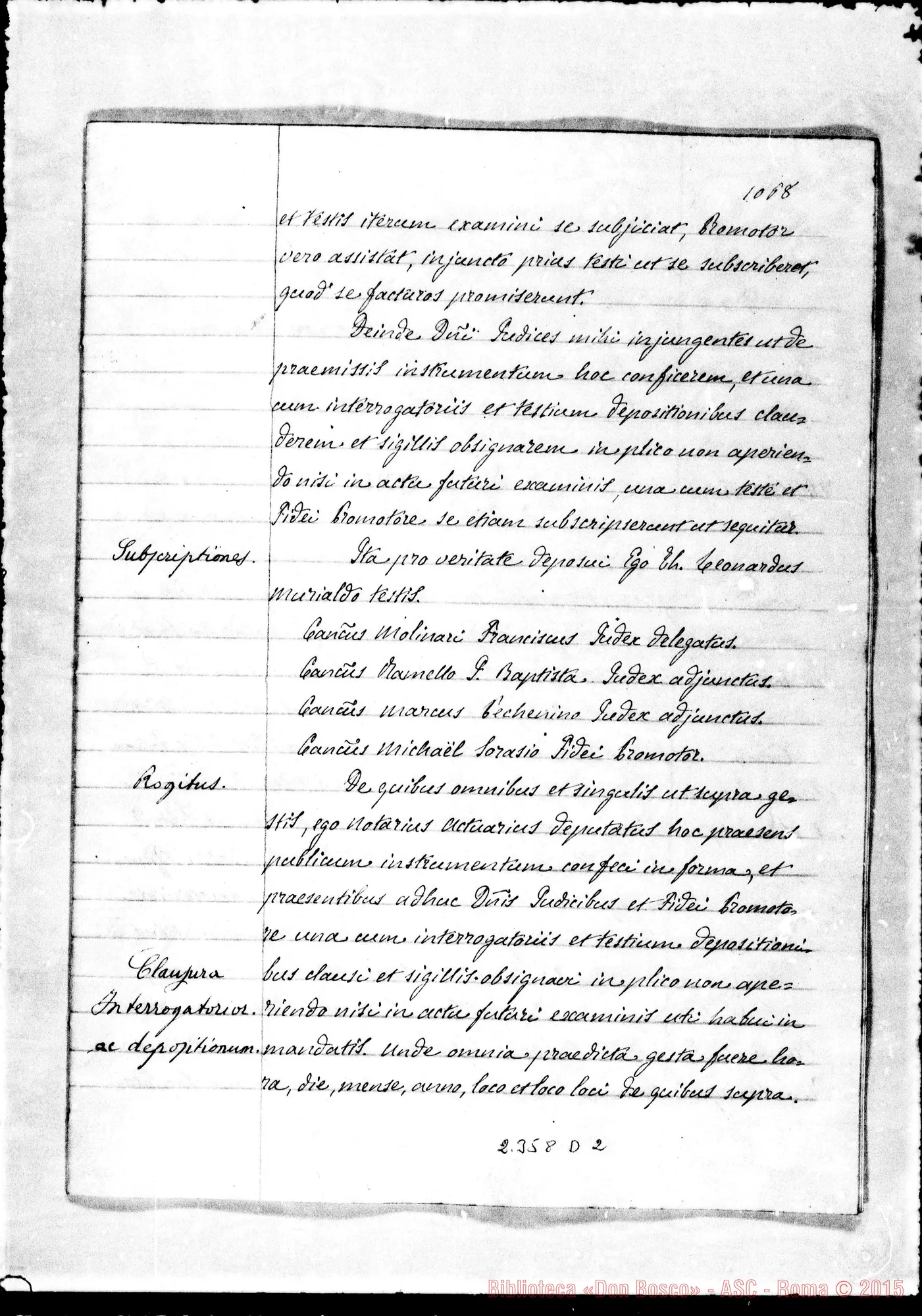 Fotogramma D 2 — Leonardus Murialdo