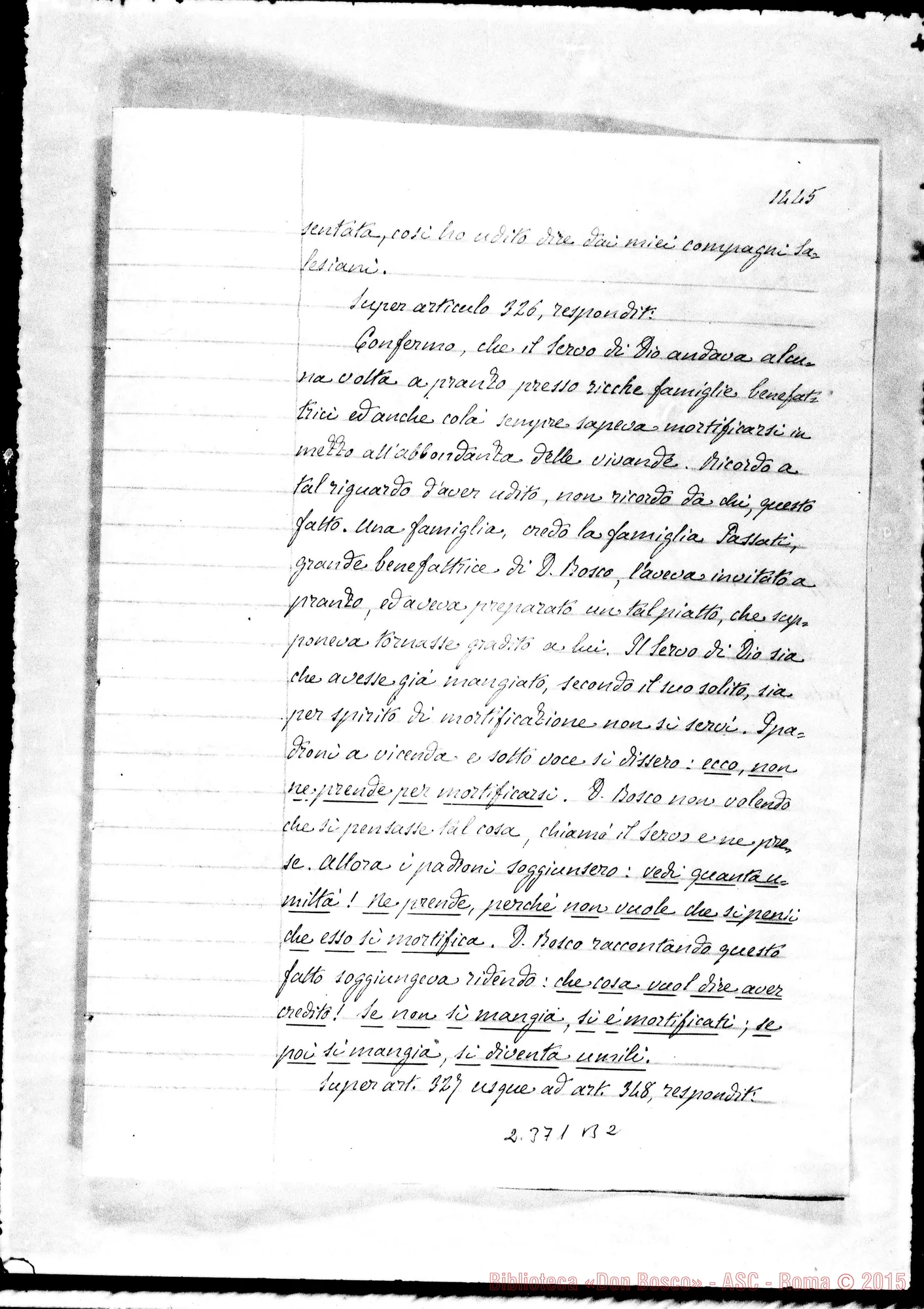 Fotogramma B 2 — Joannes Baptista Ciano