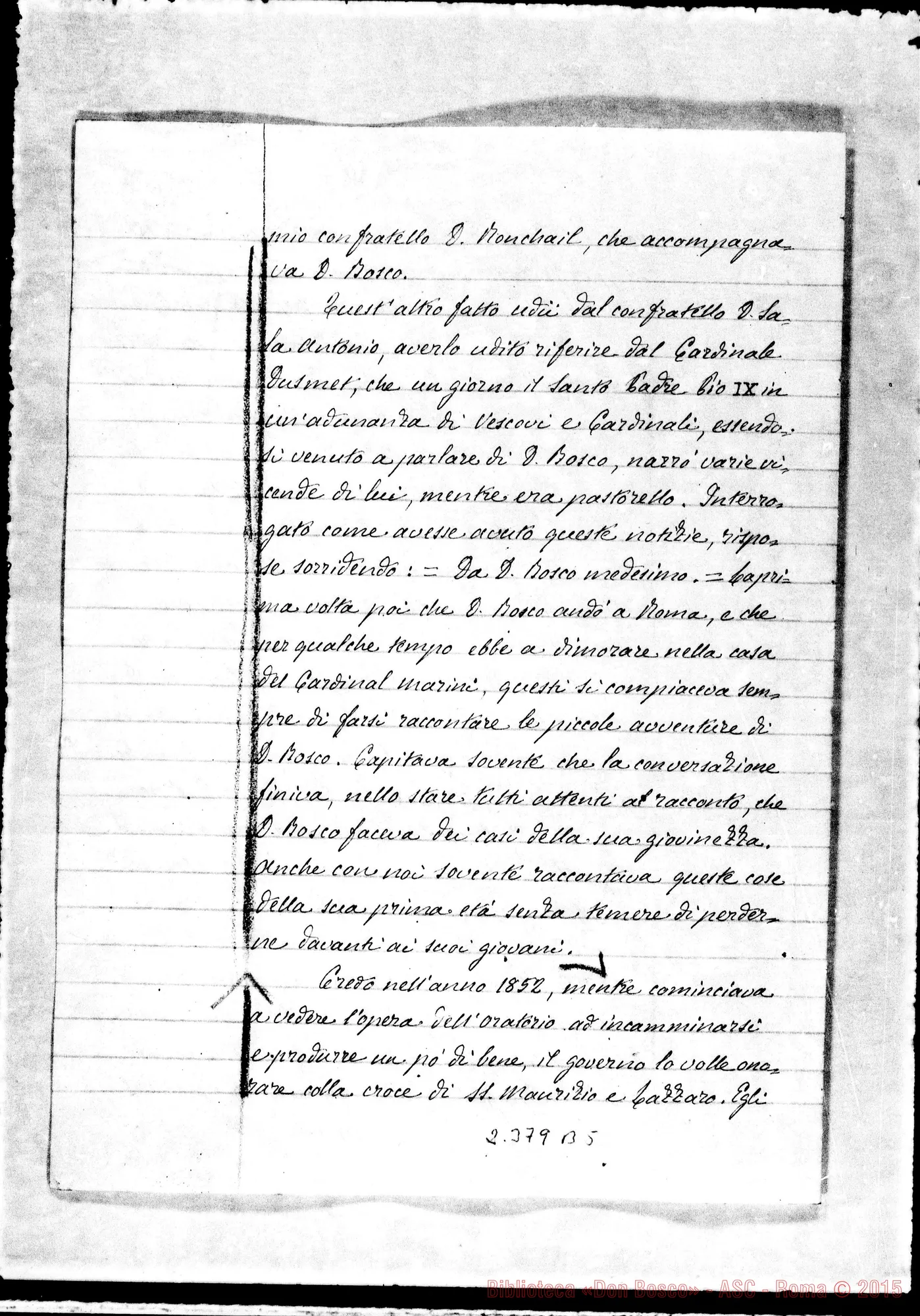 Fotogramma B 5 — Joannes Baptista Francesia