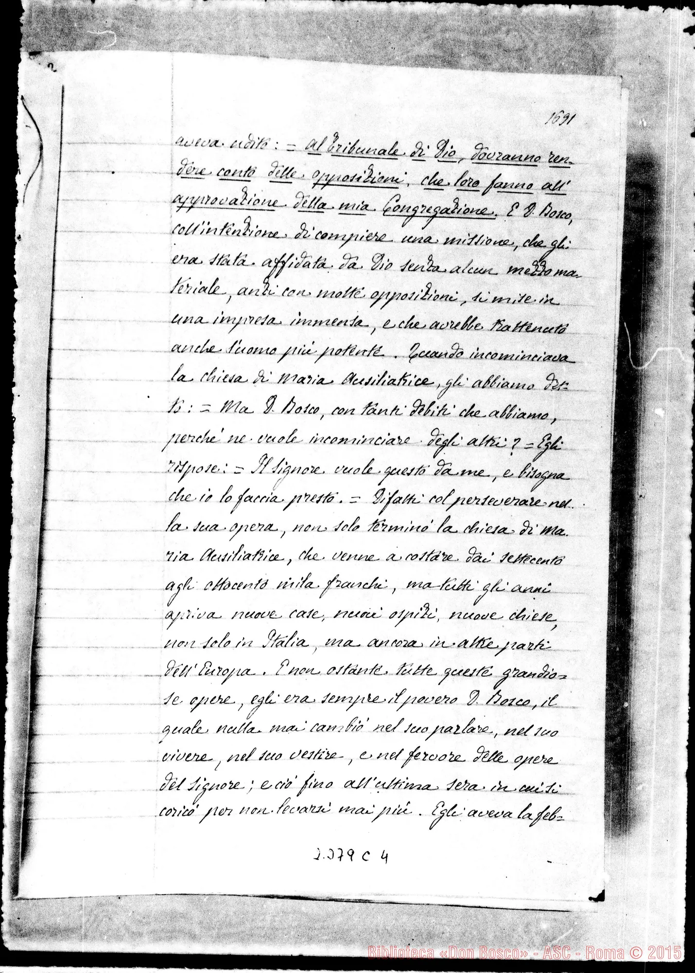 Fotogramma C 4 — Joannes Baptista Francesia (continua)