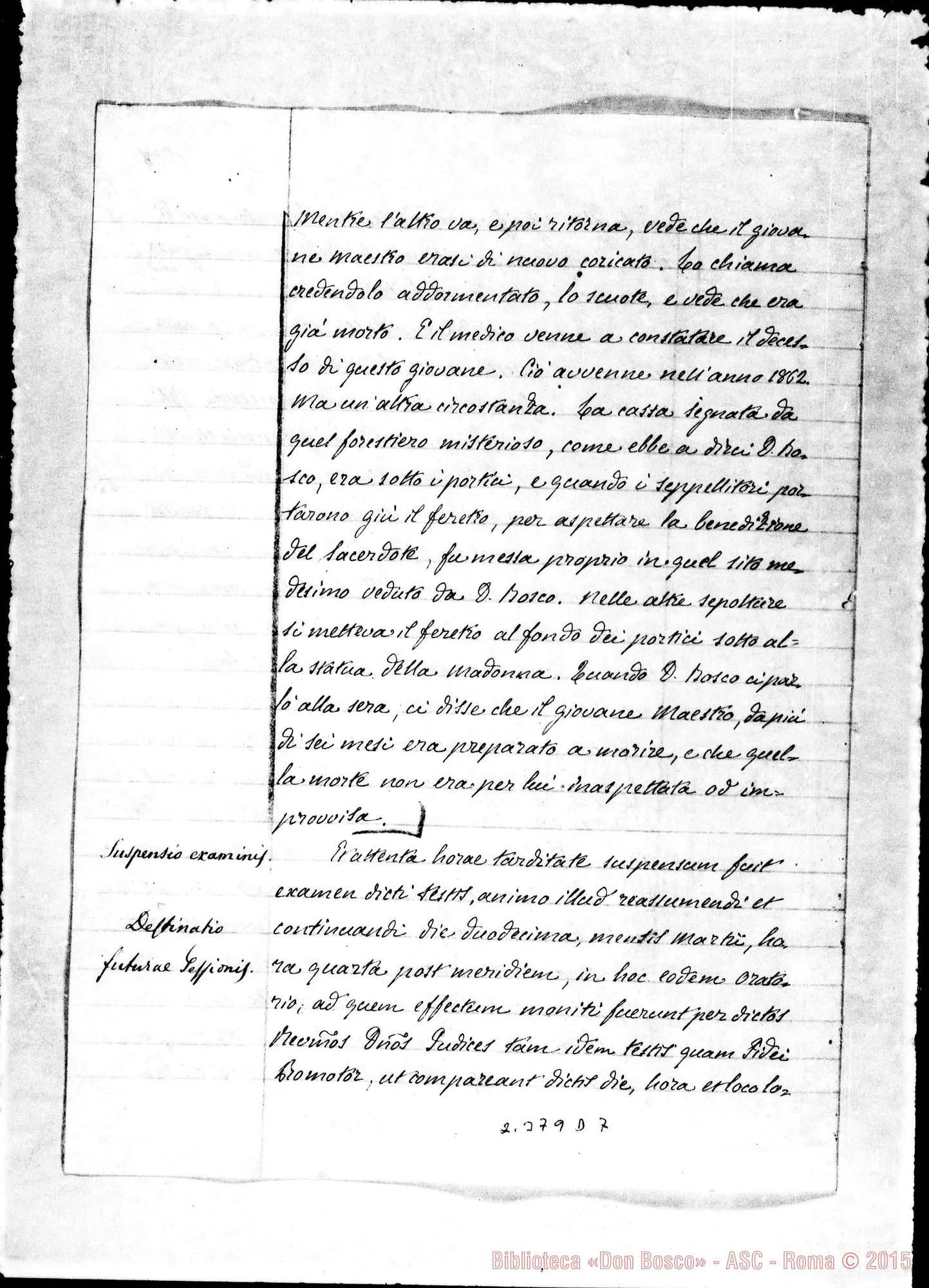 Fotogramma D 7 — Joannes Baptista Francesia (continua)