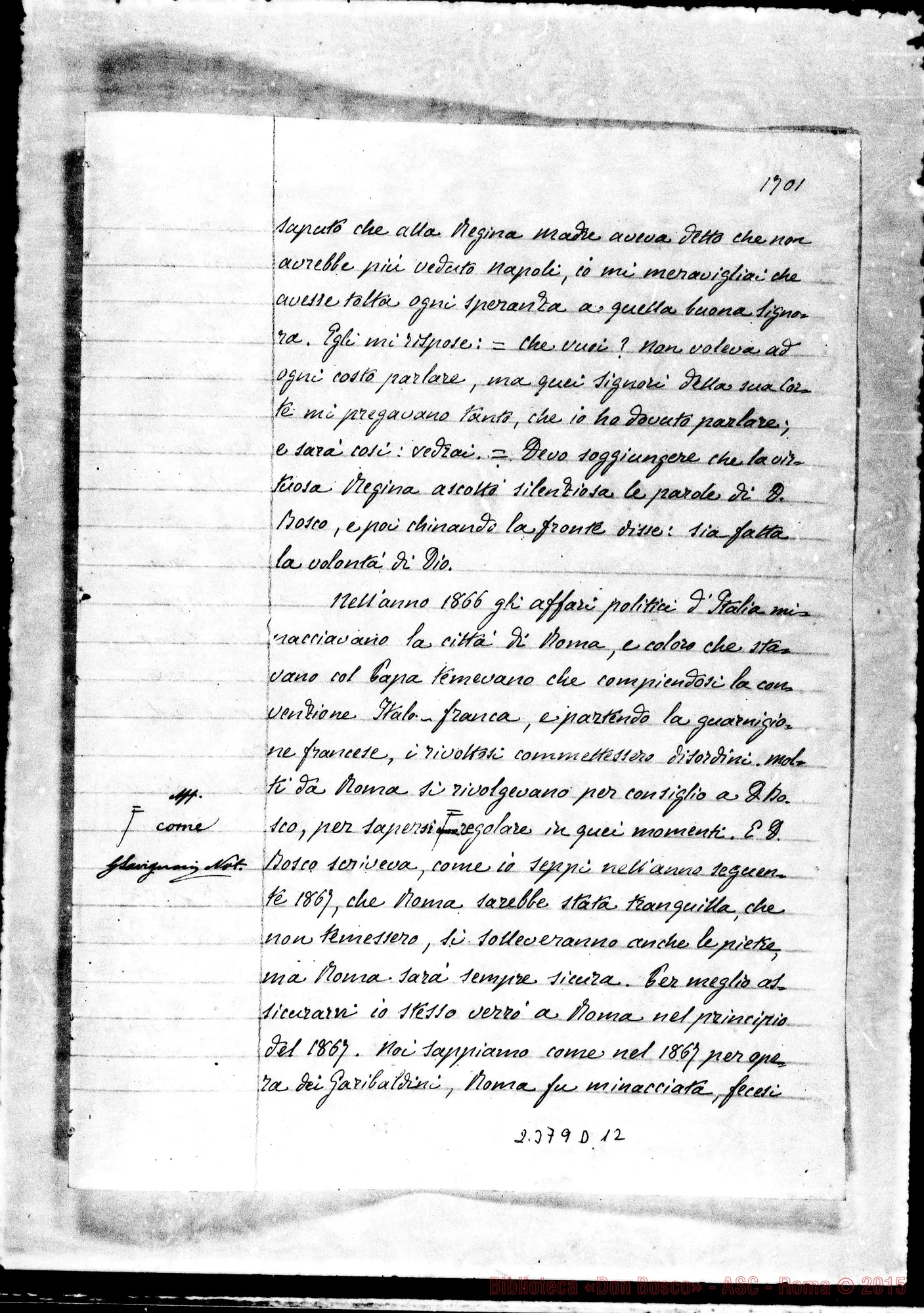 Fotogramma D 12 — Joannes Baptista Francesia (continua)