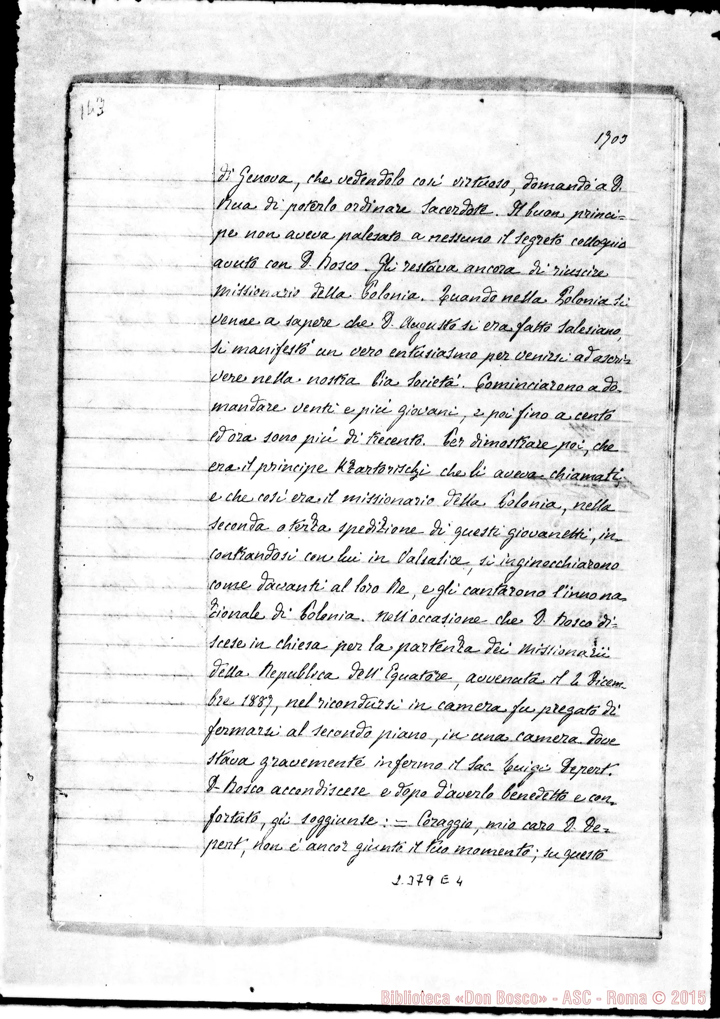 Fotogramma E 4 — Joannes Baptista Francesia (continua)