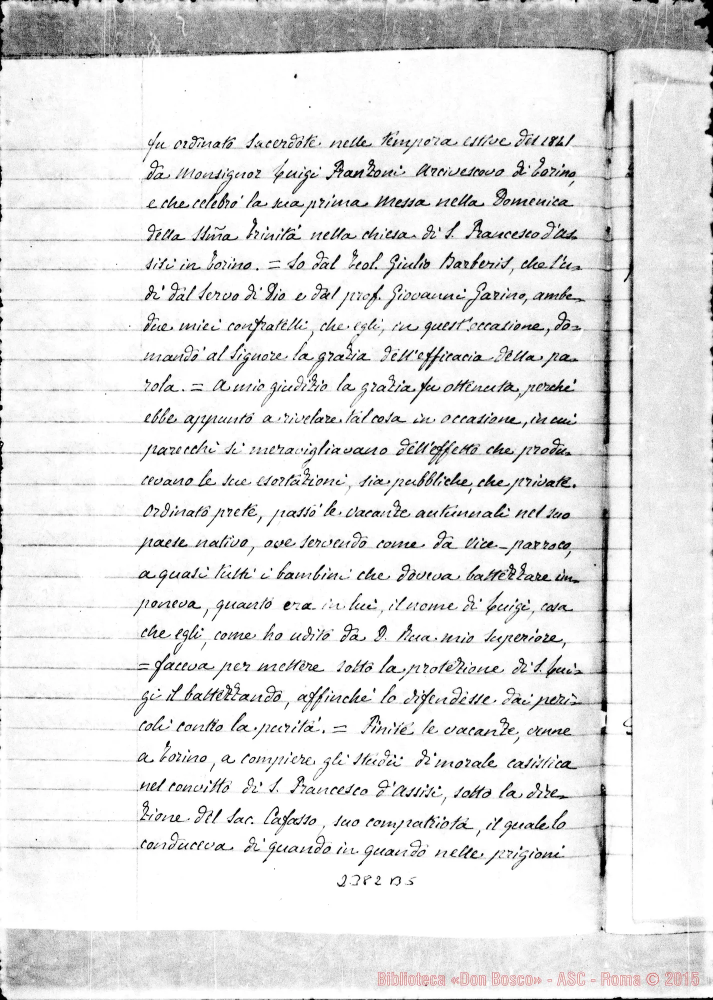 Fotogramma B 5 — Aloysius Piscetta
