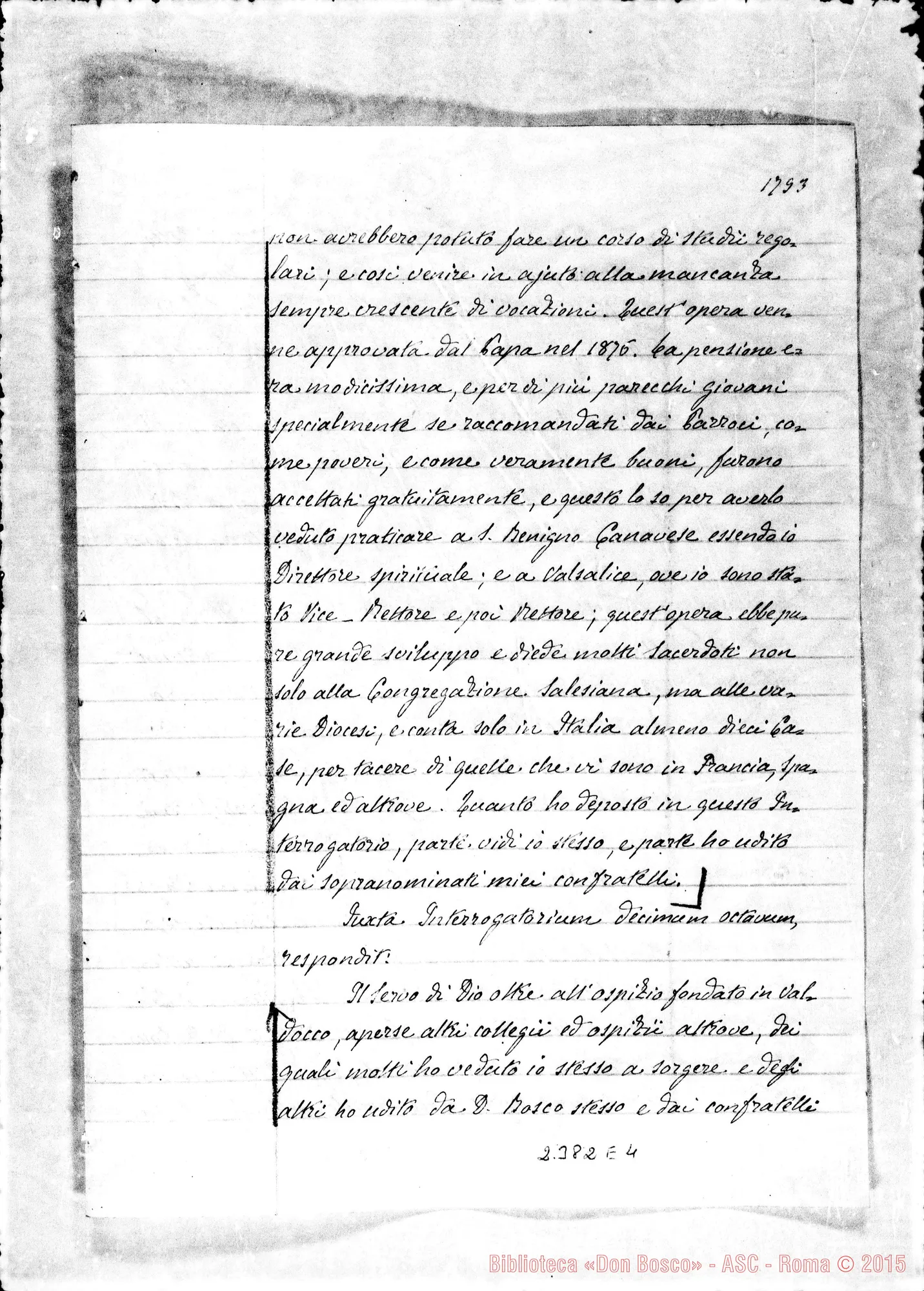 Fotogramma E 4 — Aloysius Piscetta
