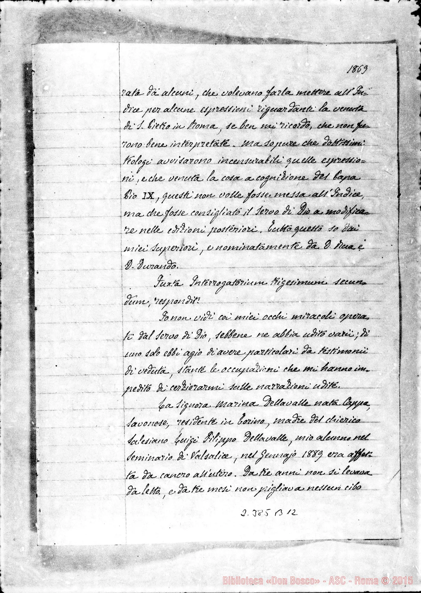 Fotogramma B 12 — Aloysius Piscetta