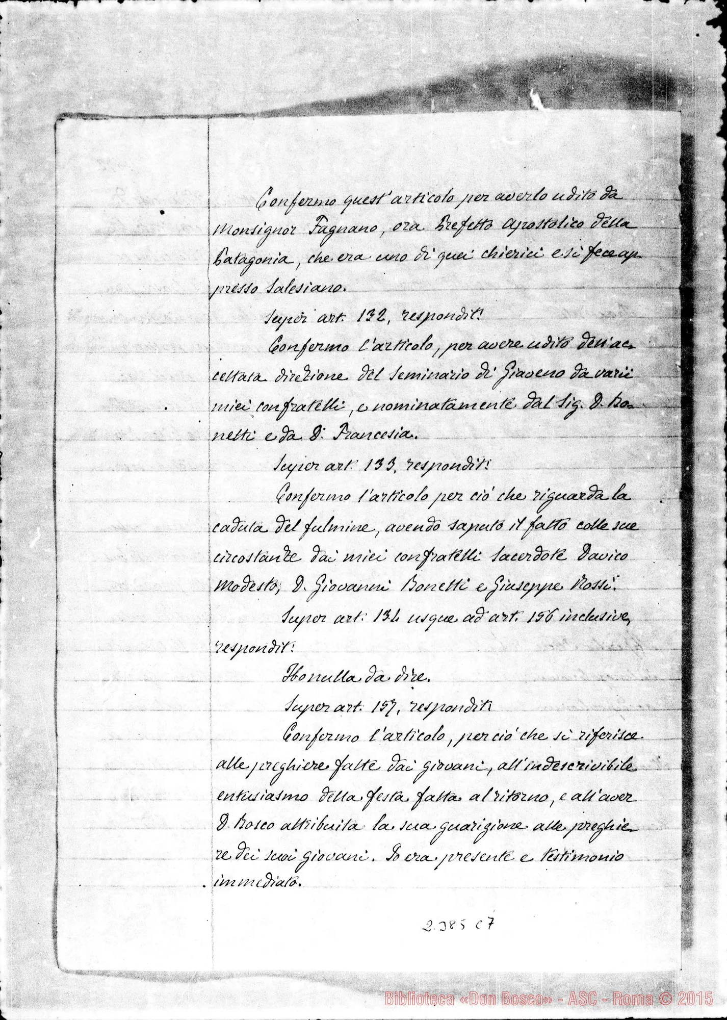 Fotogramma C 7 — Aloysius Piscetta
