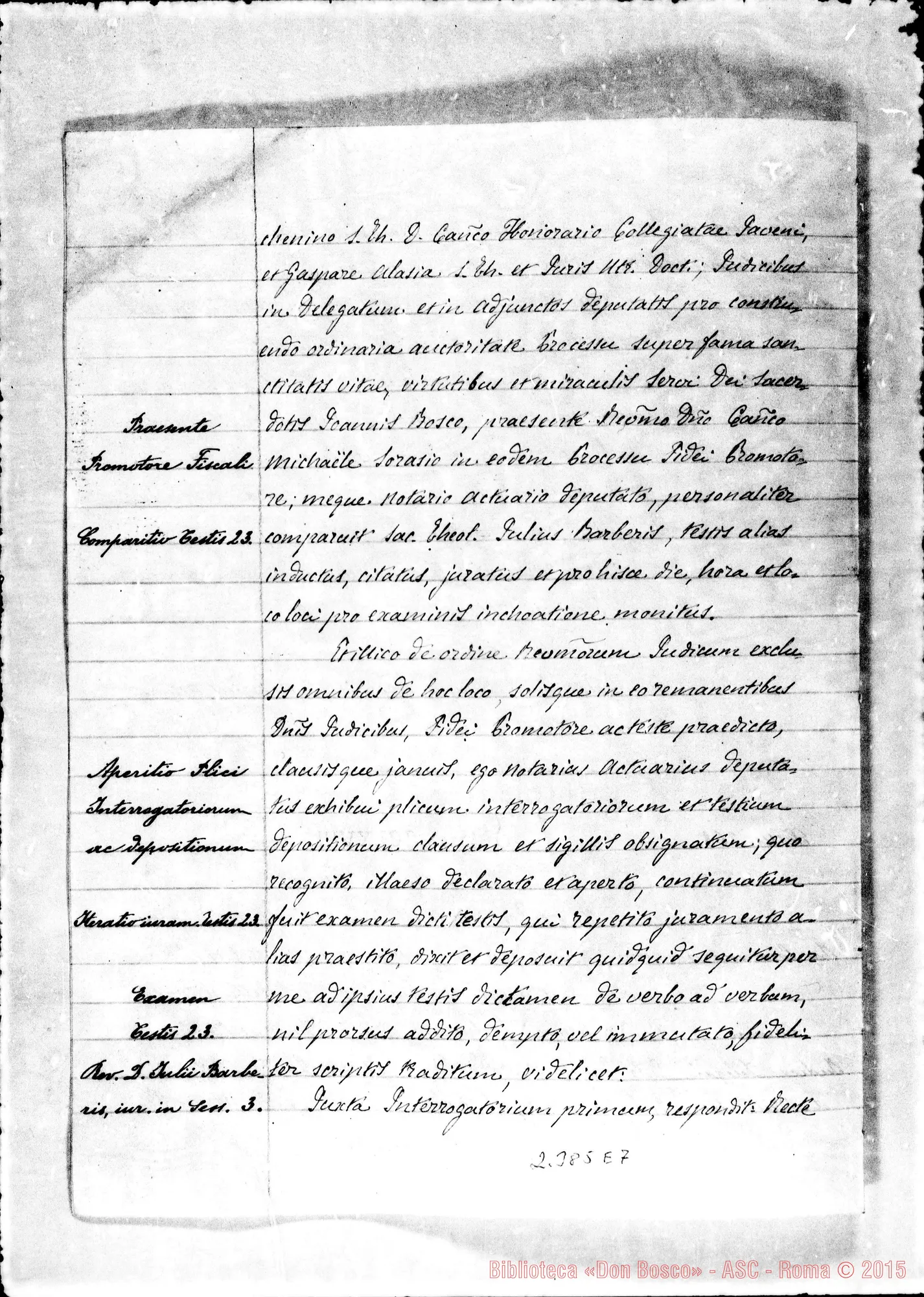 Fotogramma E 7 — Julius Barberis