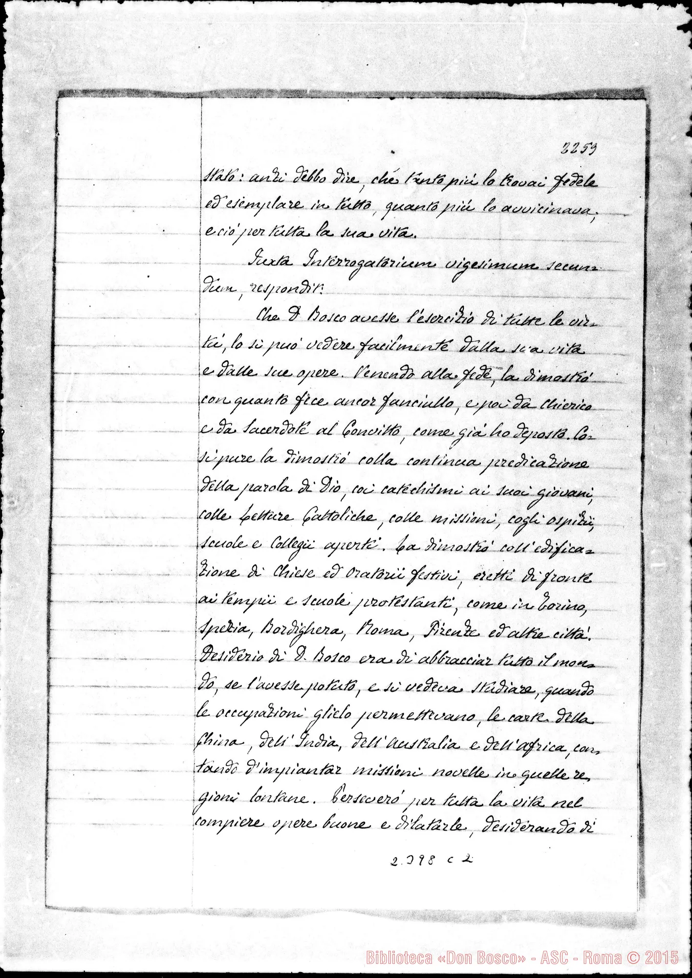 Fotogramma C 2 — Joannes Baptista Lemoyne (continua)