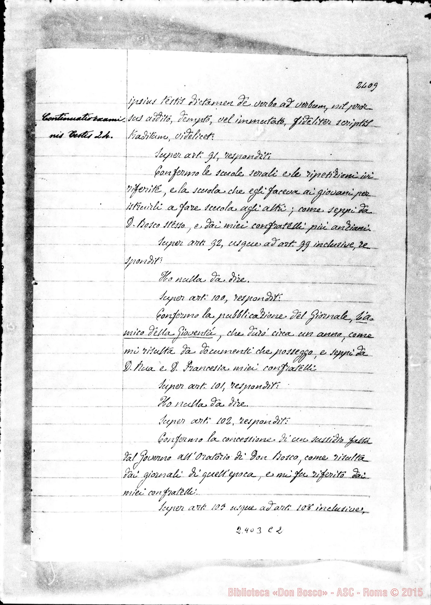 Fotogramma C 2 — Joannes Baptista Lemoyne (continua)