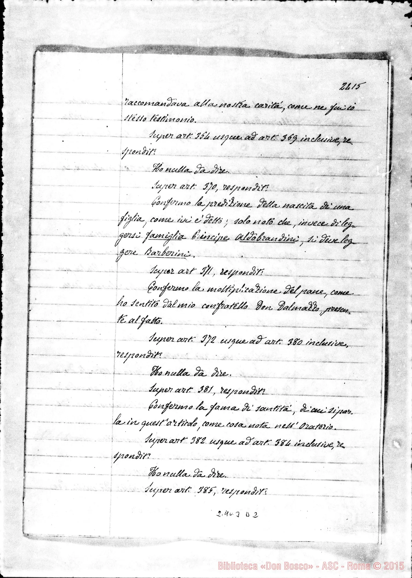 Fotogramma D 2 — Joannes Baptista Lemoyne (continua)