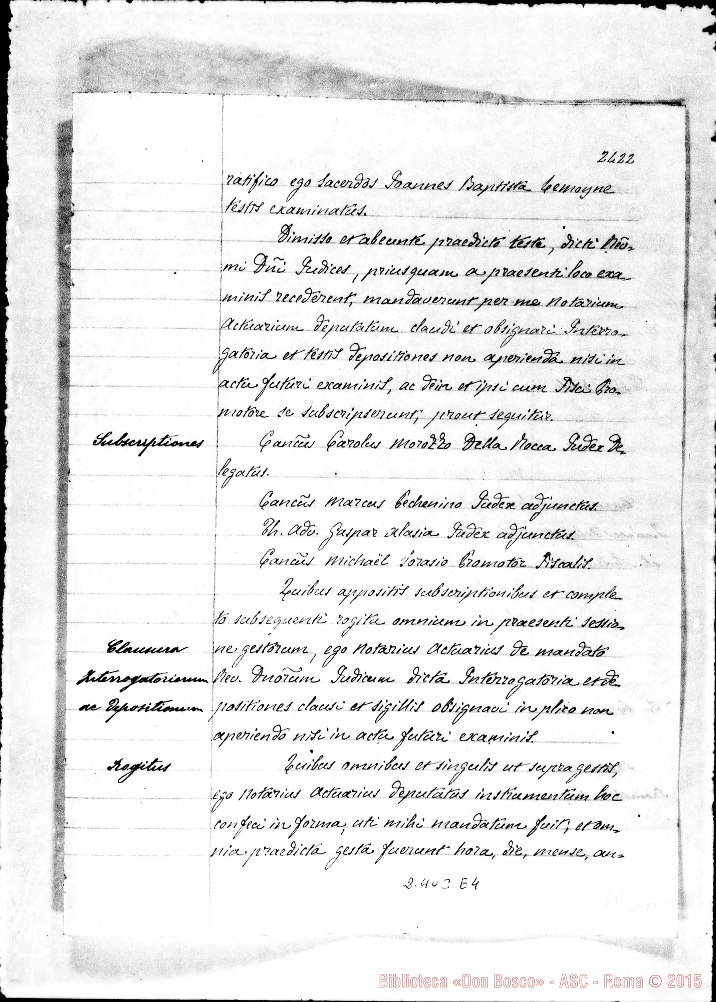 Fotogramma E 4 — Joannes Baptista Lemoyne (continua)