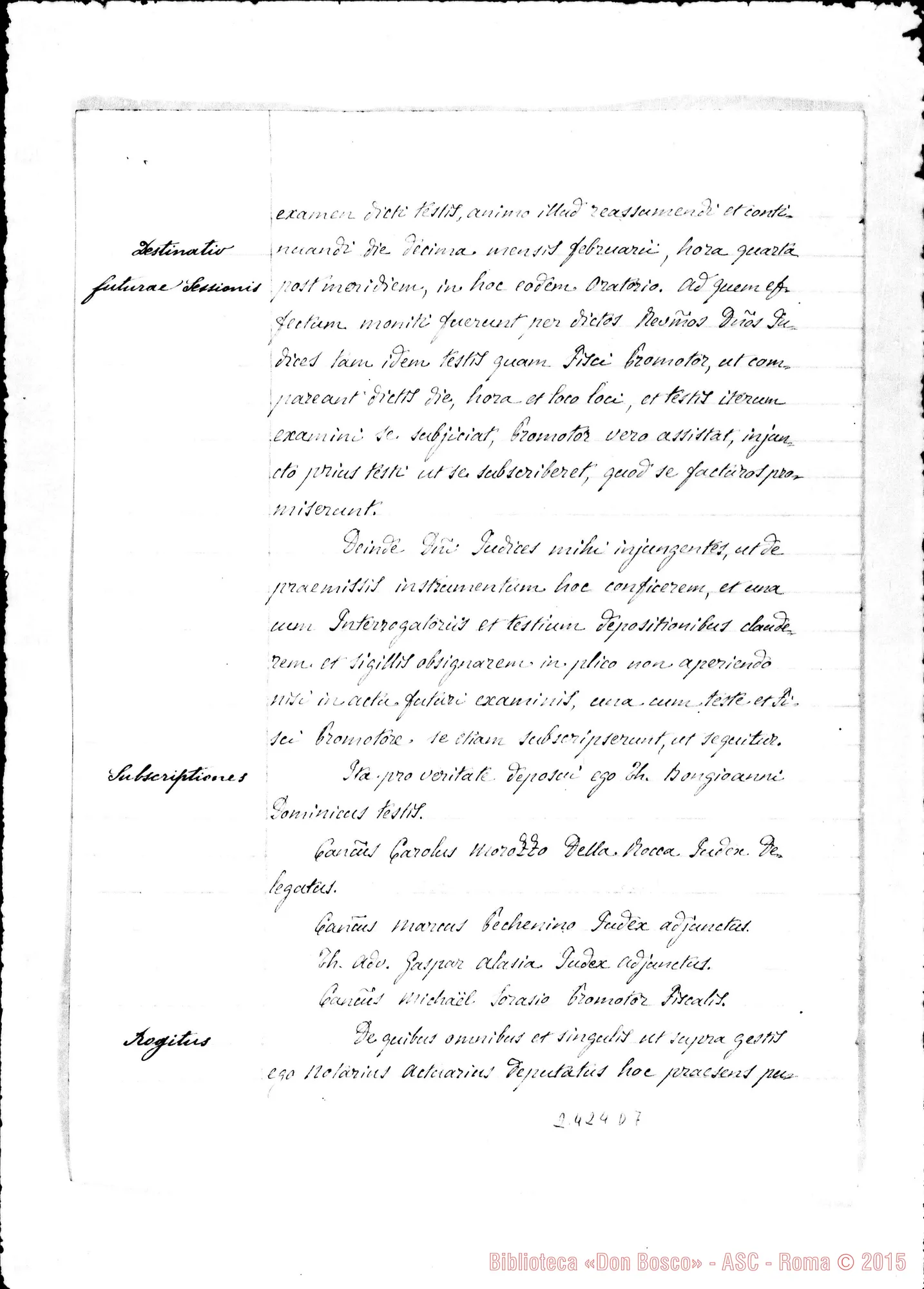Fotogramma D 7 — Domenico Bongioanni
