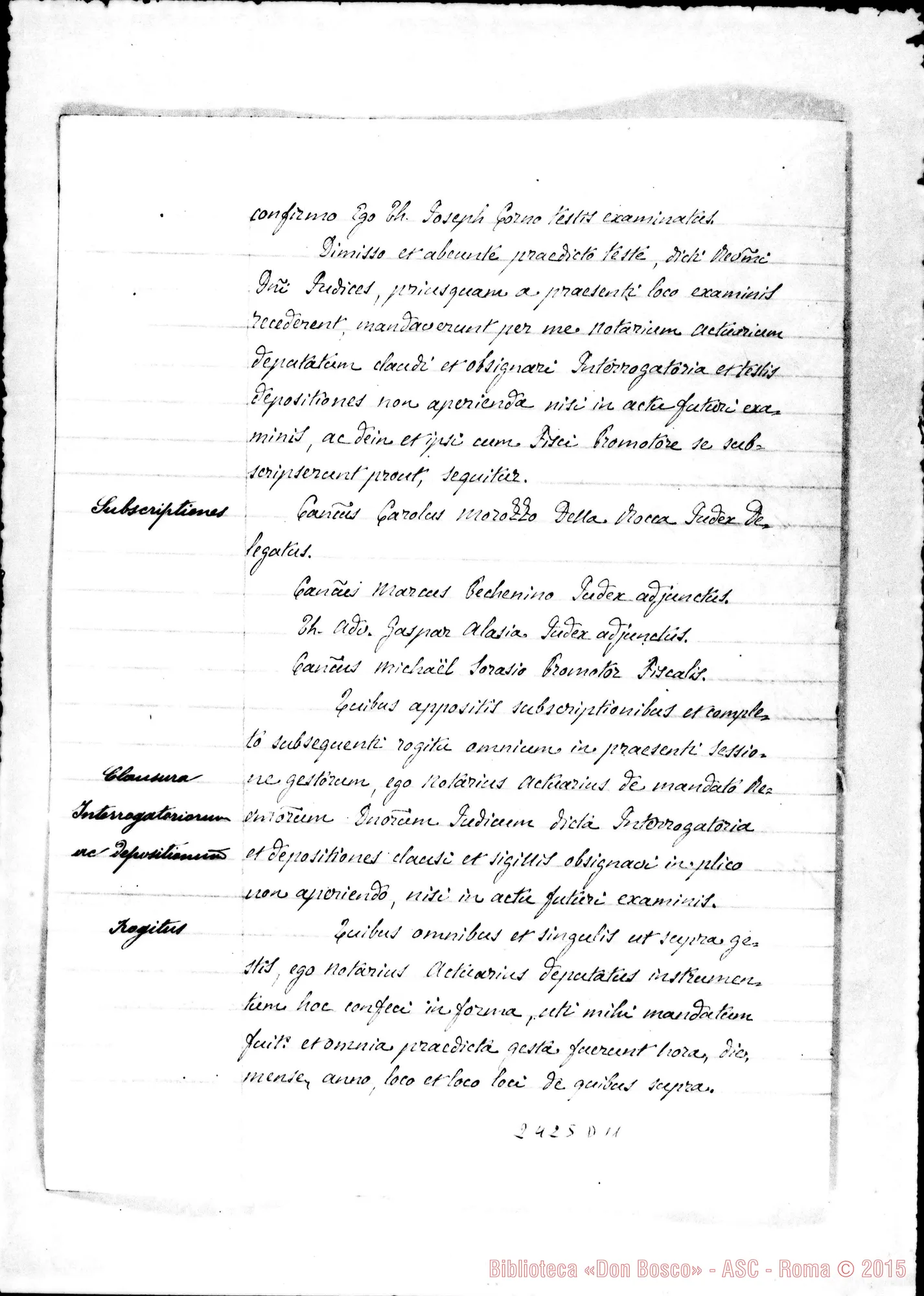 Fotogramma D 11 — Joseph Corno
