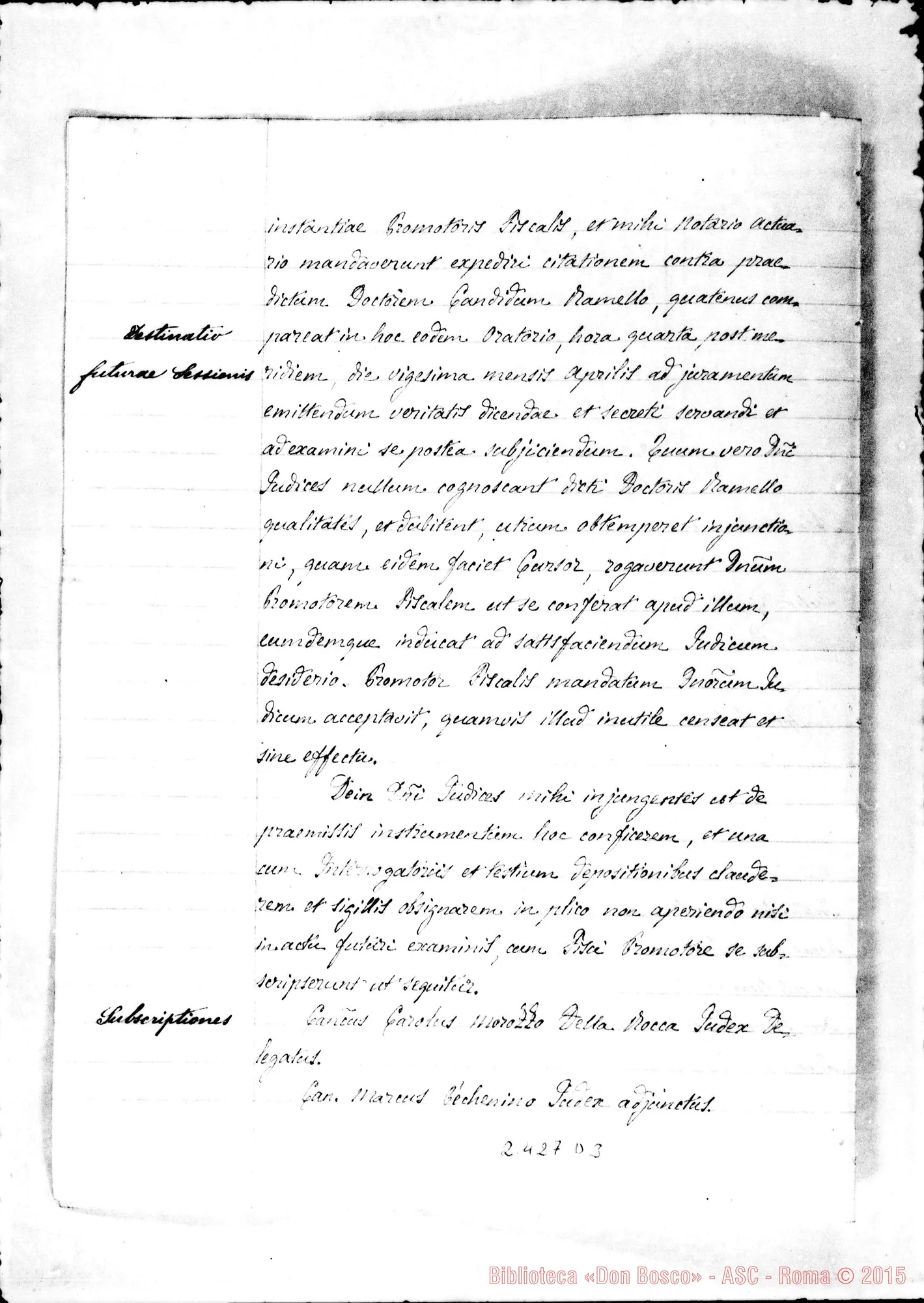 Fotogramma D 3 — Carolus Matteo della Valle